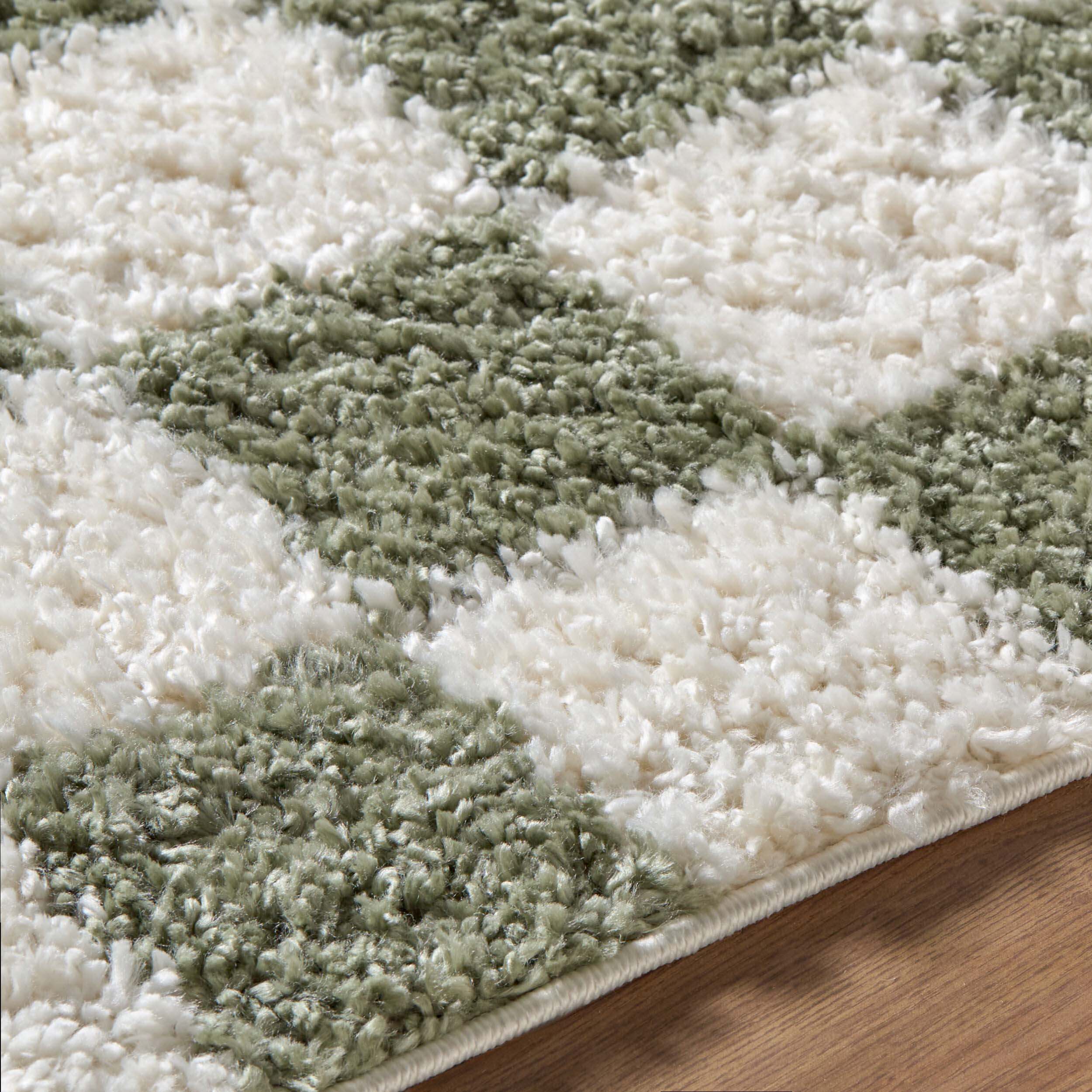 Surya Lovebliss Rug Czechia CZE-2305, Olive Checker - Image 4