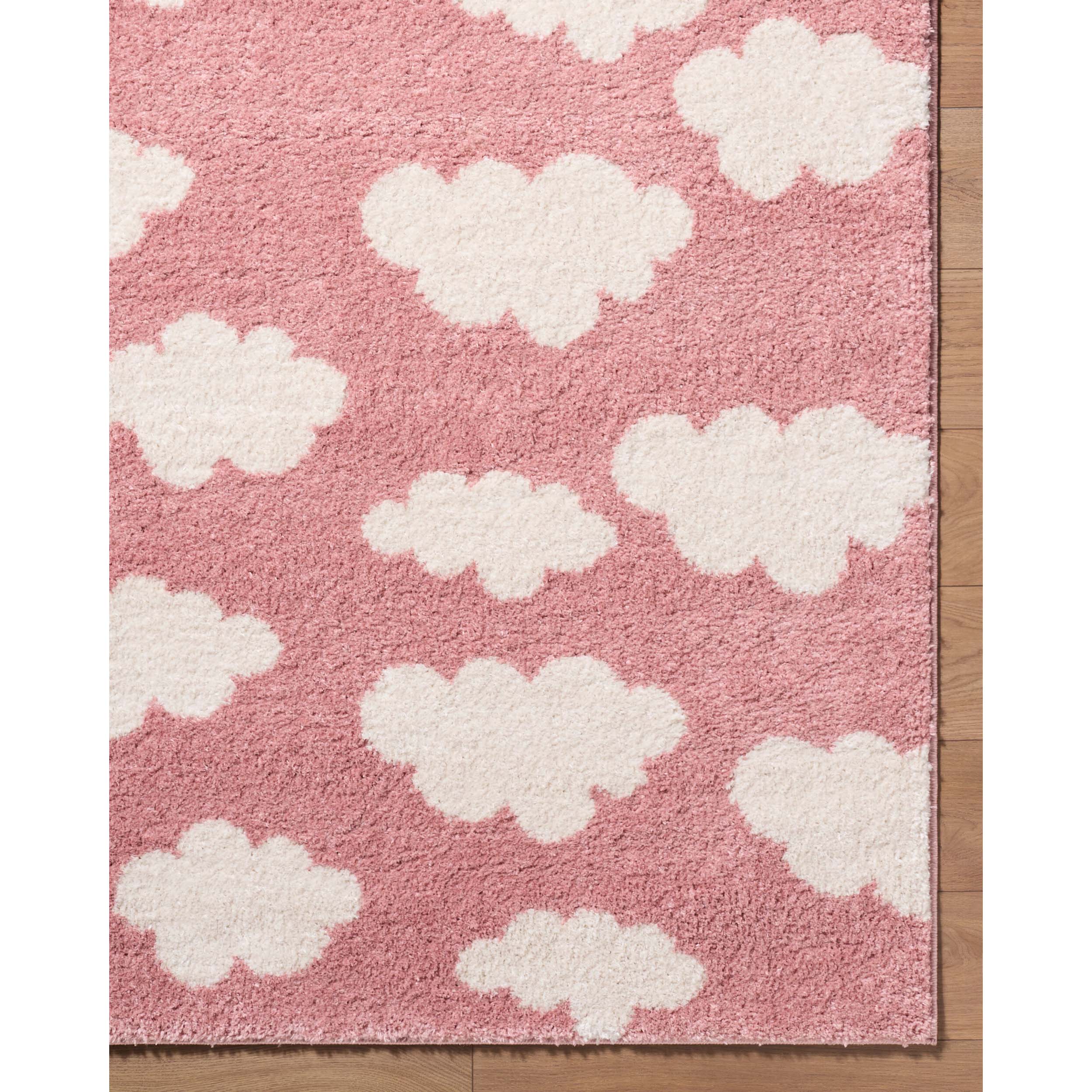 Surya Lovebliss Rug Fossay Shag FSG-2350, Rose/Ivory - Image 2