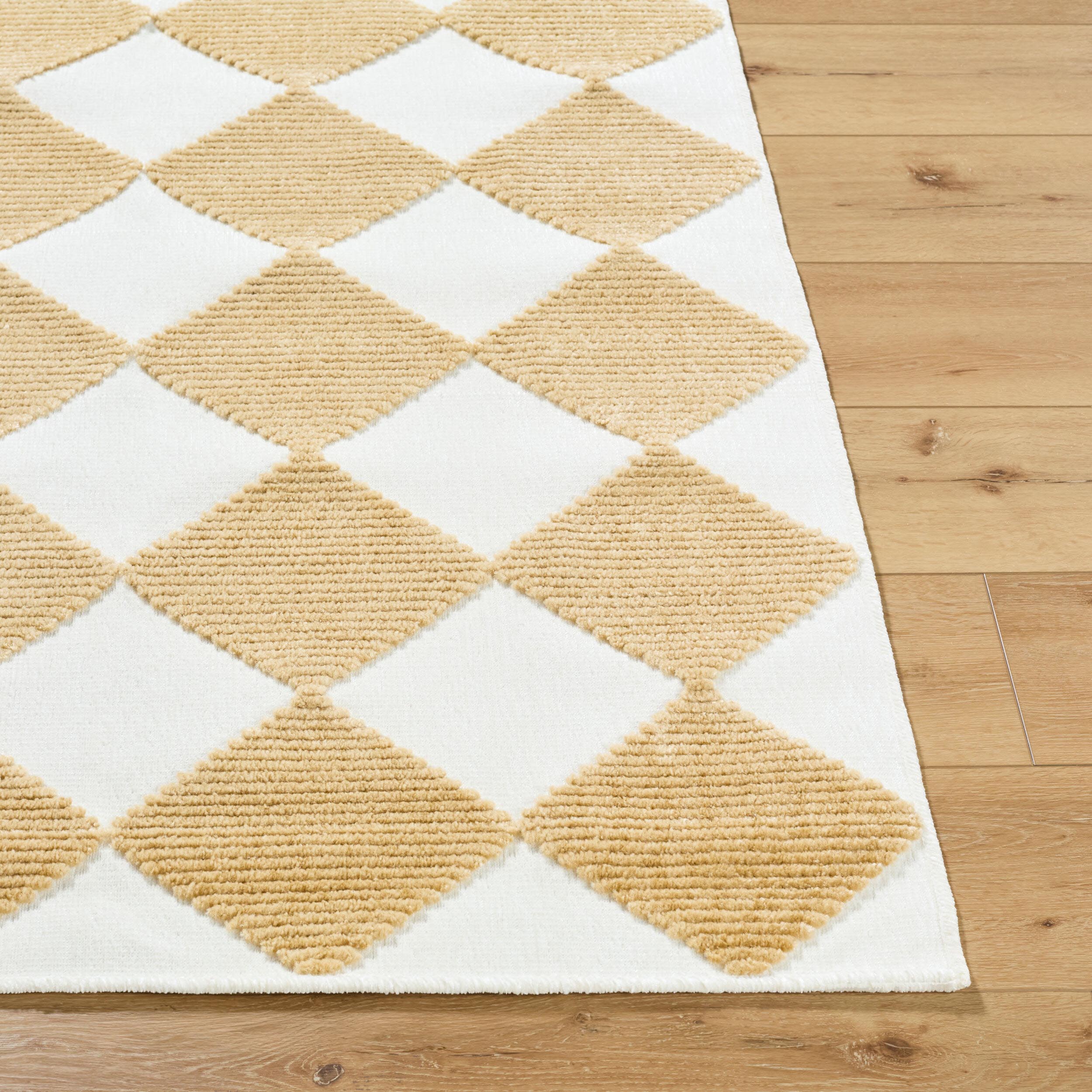Surya Lovebliss Rug Lyna LYA-2351, Mustard/White - Image 2