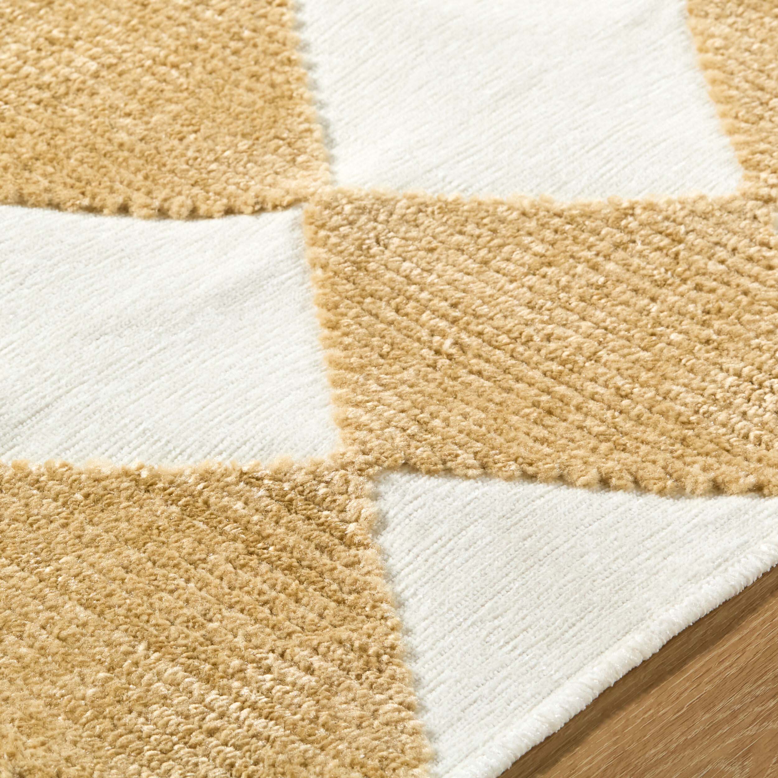 Surya Lovebliss Rug Lyna LYA-2351, Mustard/White - Image 4