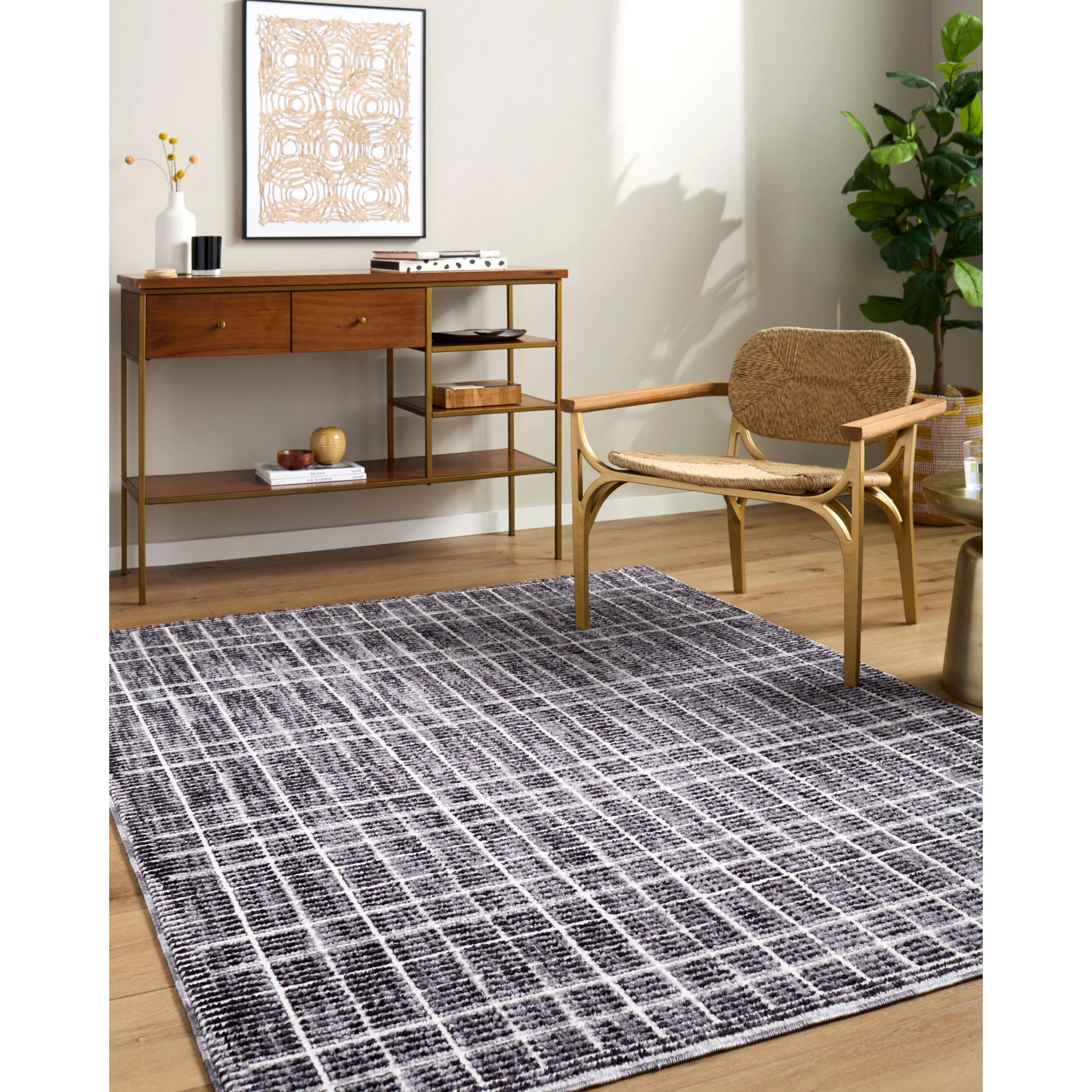 Surya Lovebliss Rug Odeon EDOD-2302, Black/Ivory - Image 5