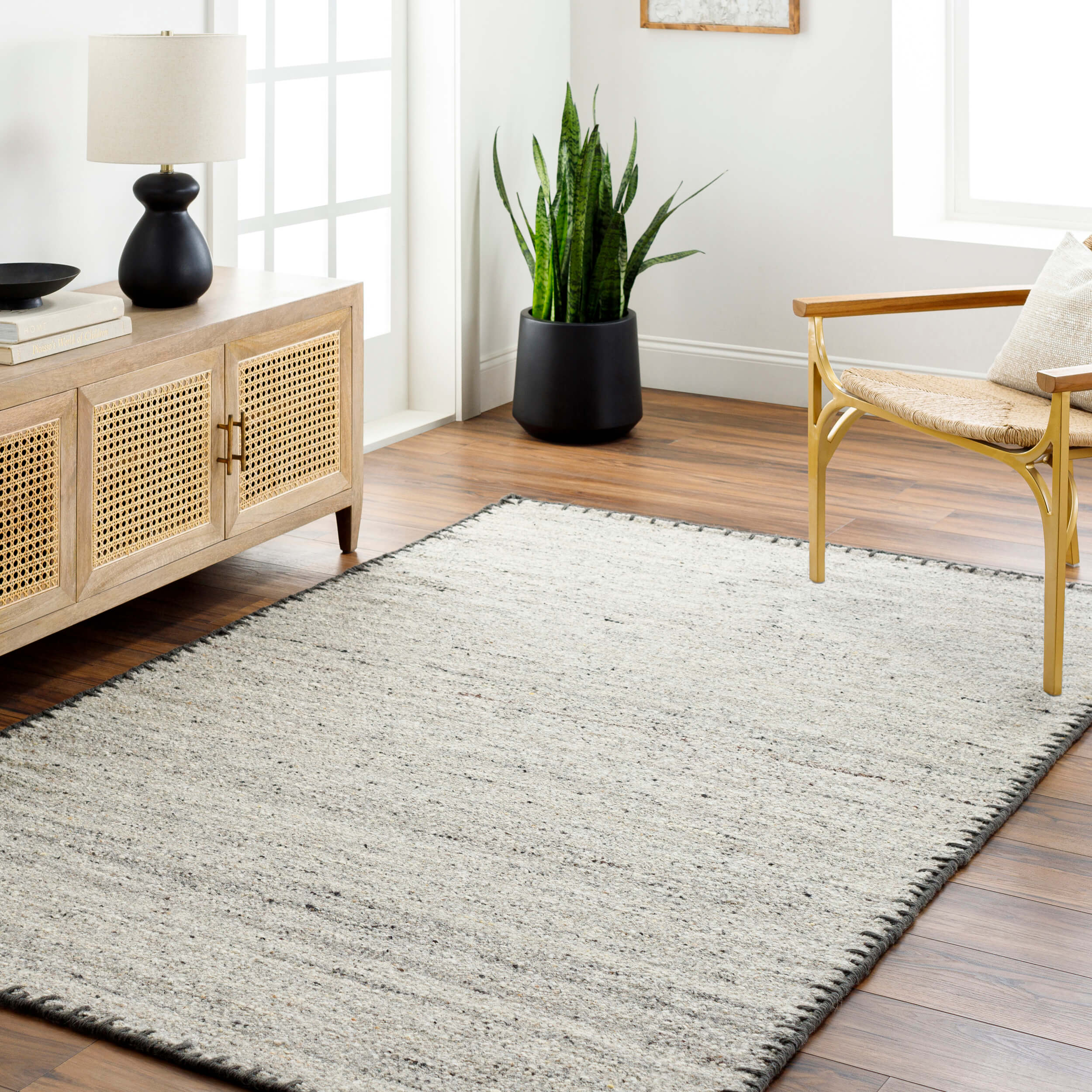 Surya Rug Berkeley BKY-2302, Charcoal/Black/Taupe/Oatmeal - Image 6