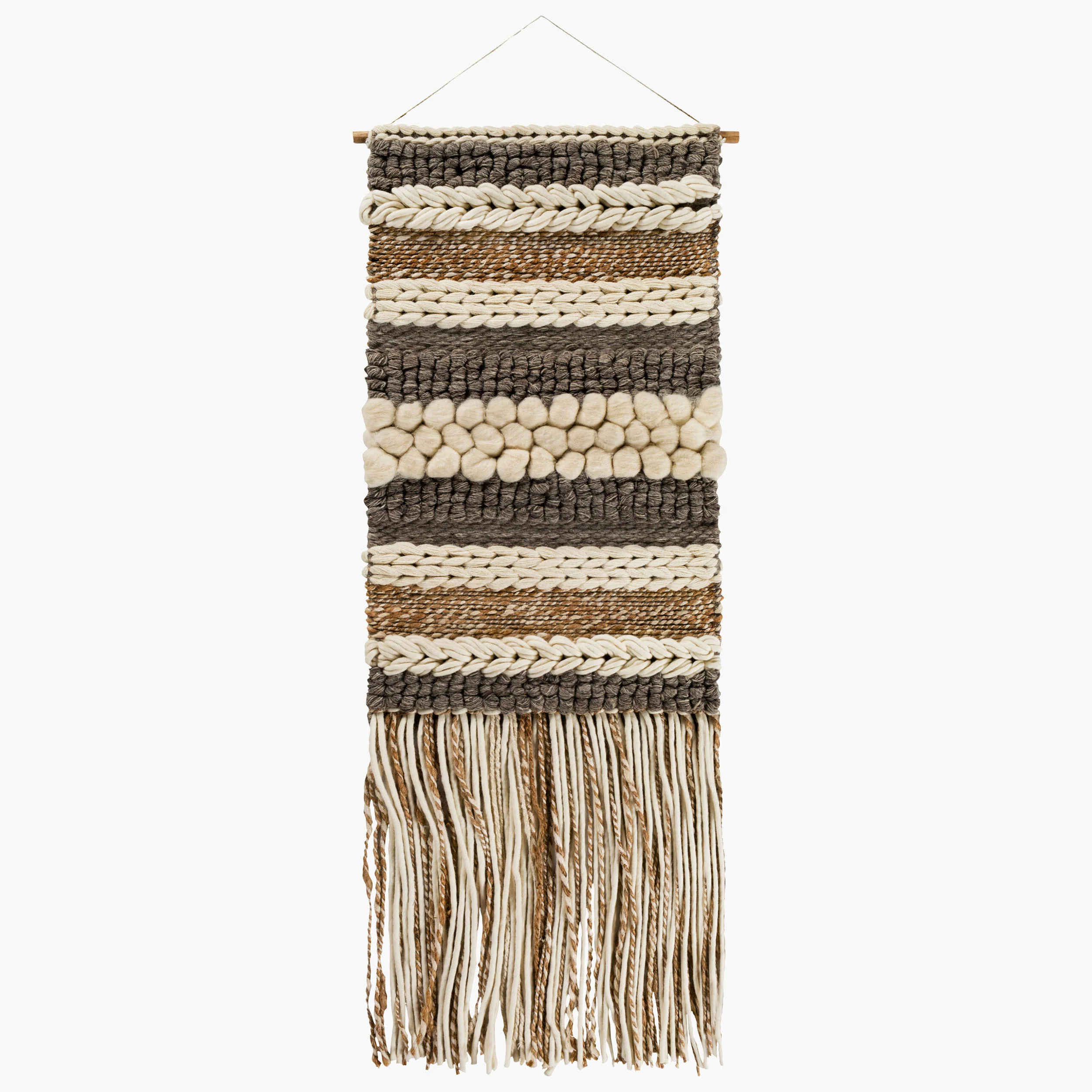 Surya Wall Hanging Artifice II AFE-1000, Cream/Brown/Charcoal