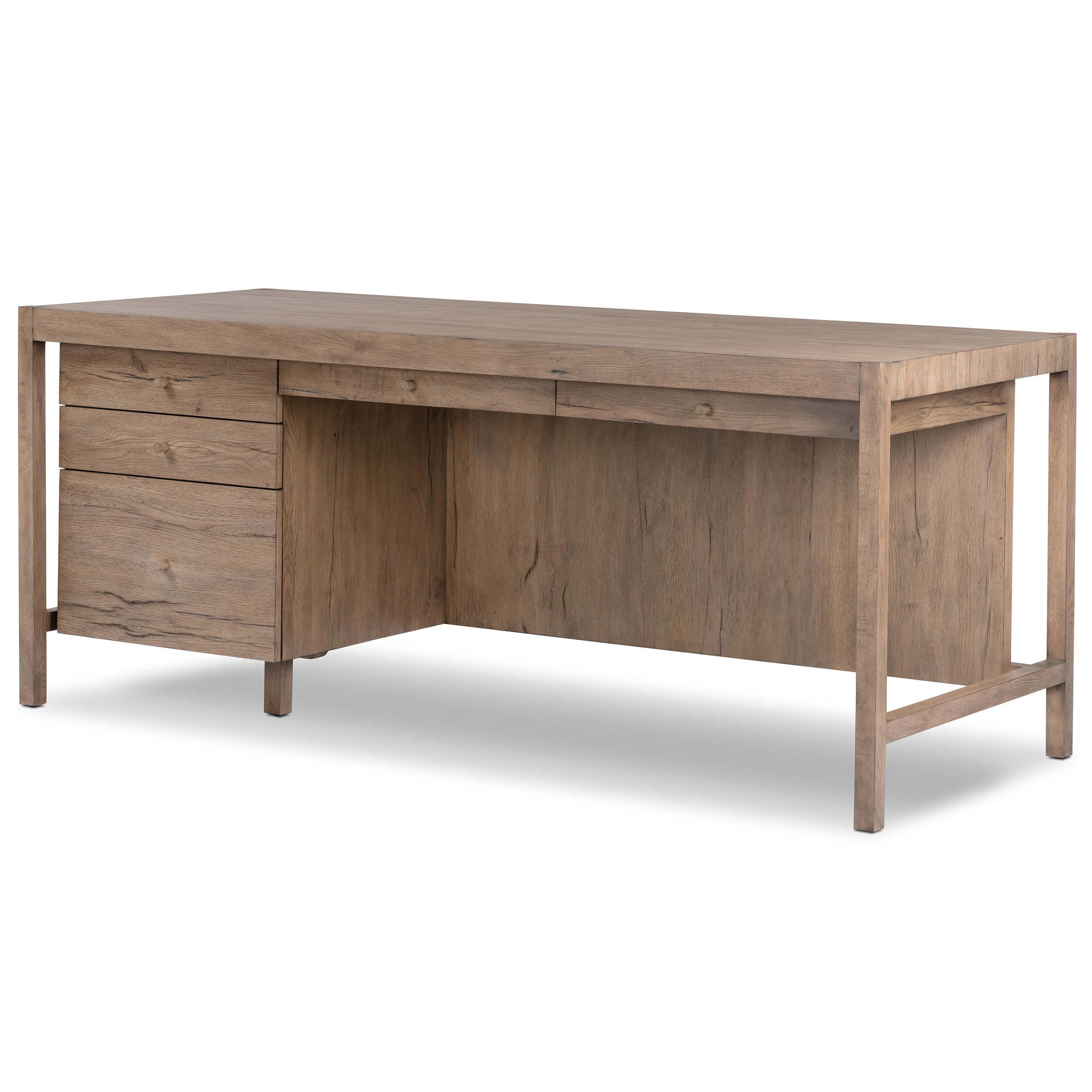 Suspension Desk, Grey Oak by Four Hands