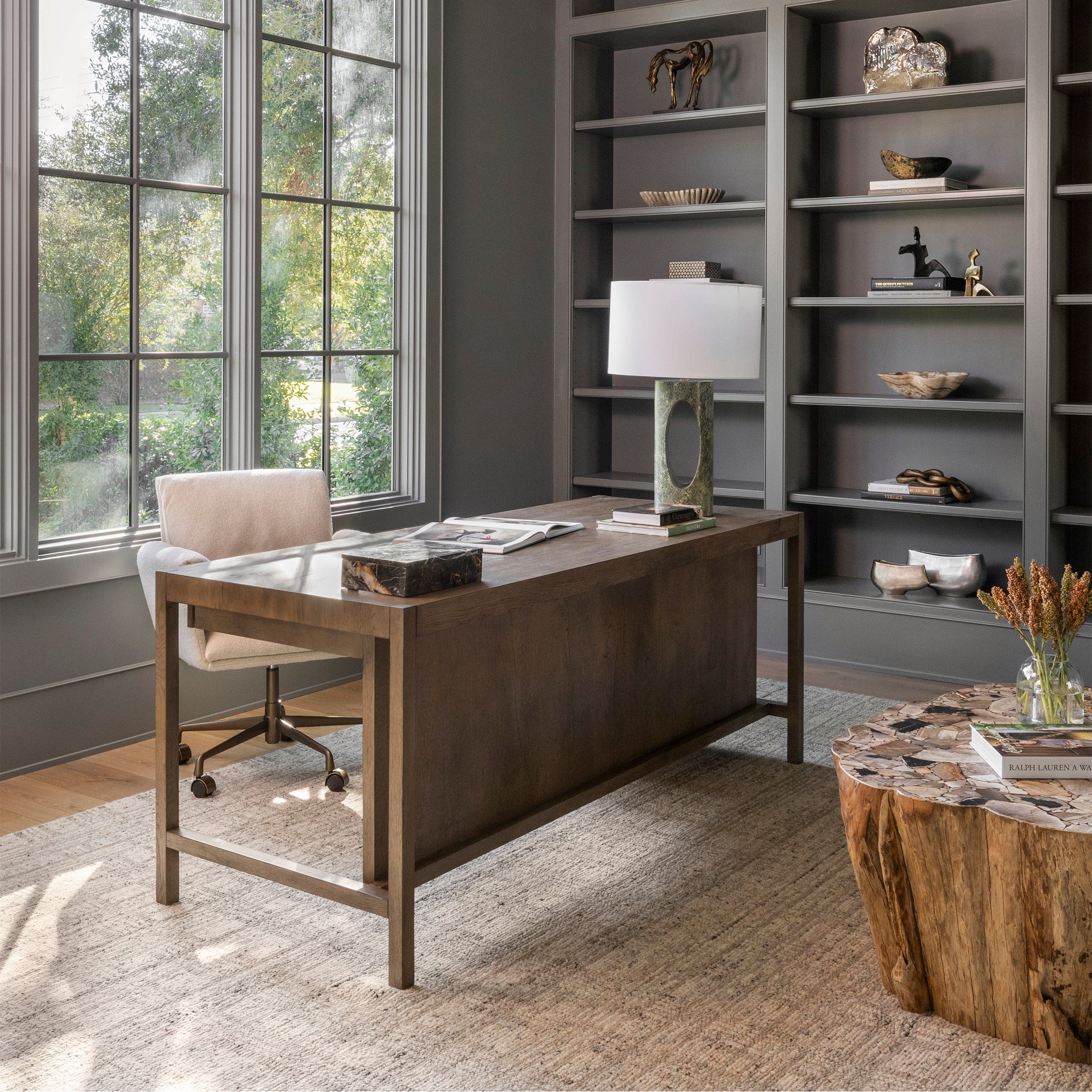Suspension Desk, Grey Oak by Four Hands - Image 7