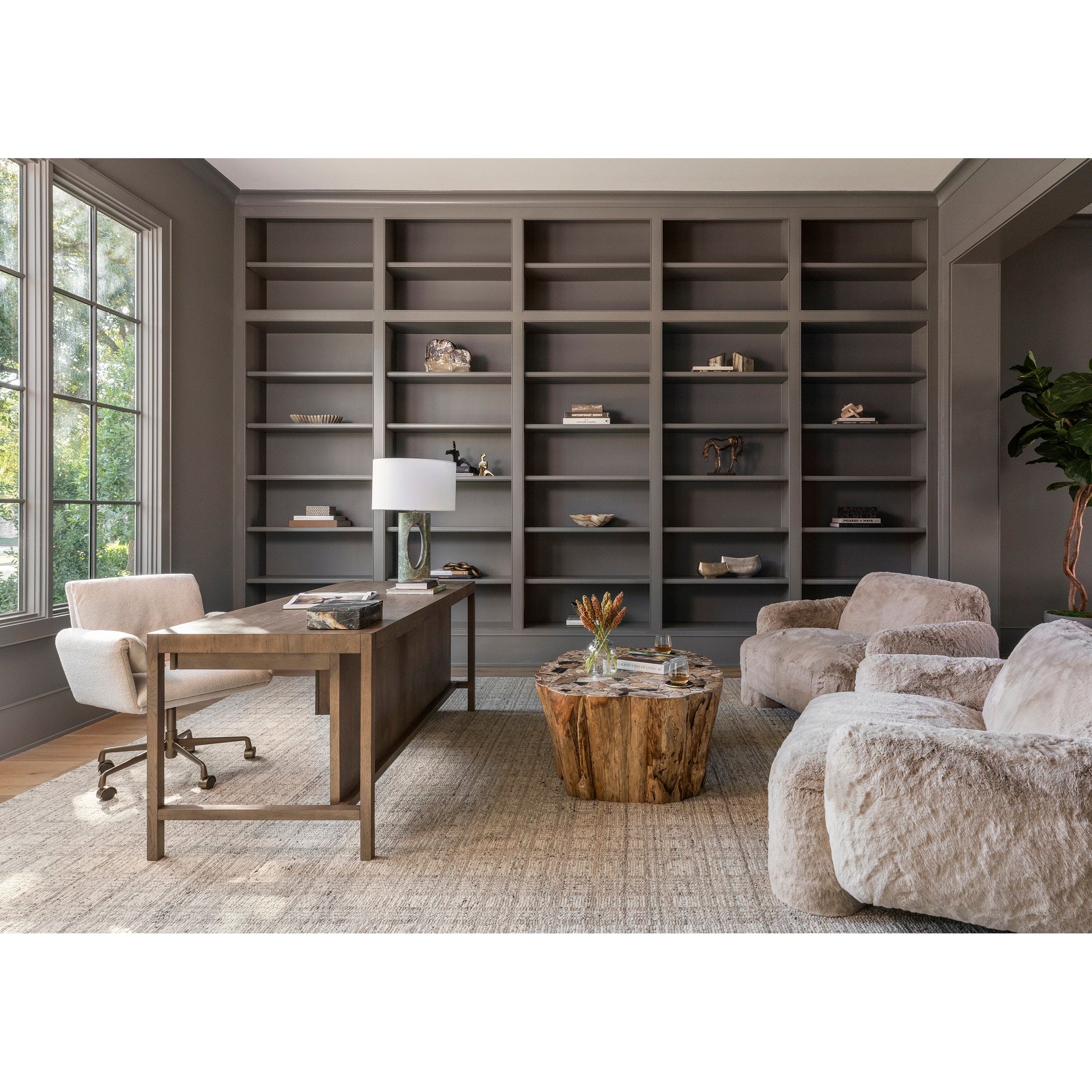 Suspension Desk, Grey Oak by Four Hands - Image 8