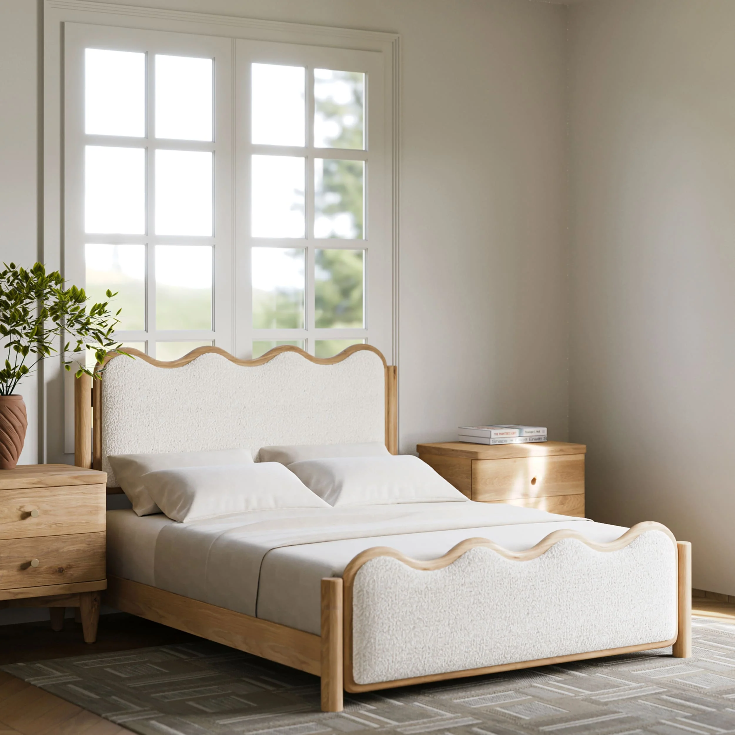 Swirl Bed, Natural - Image 7