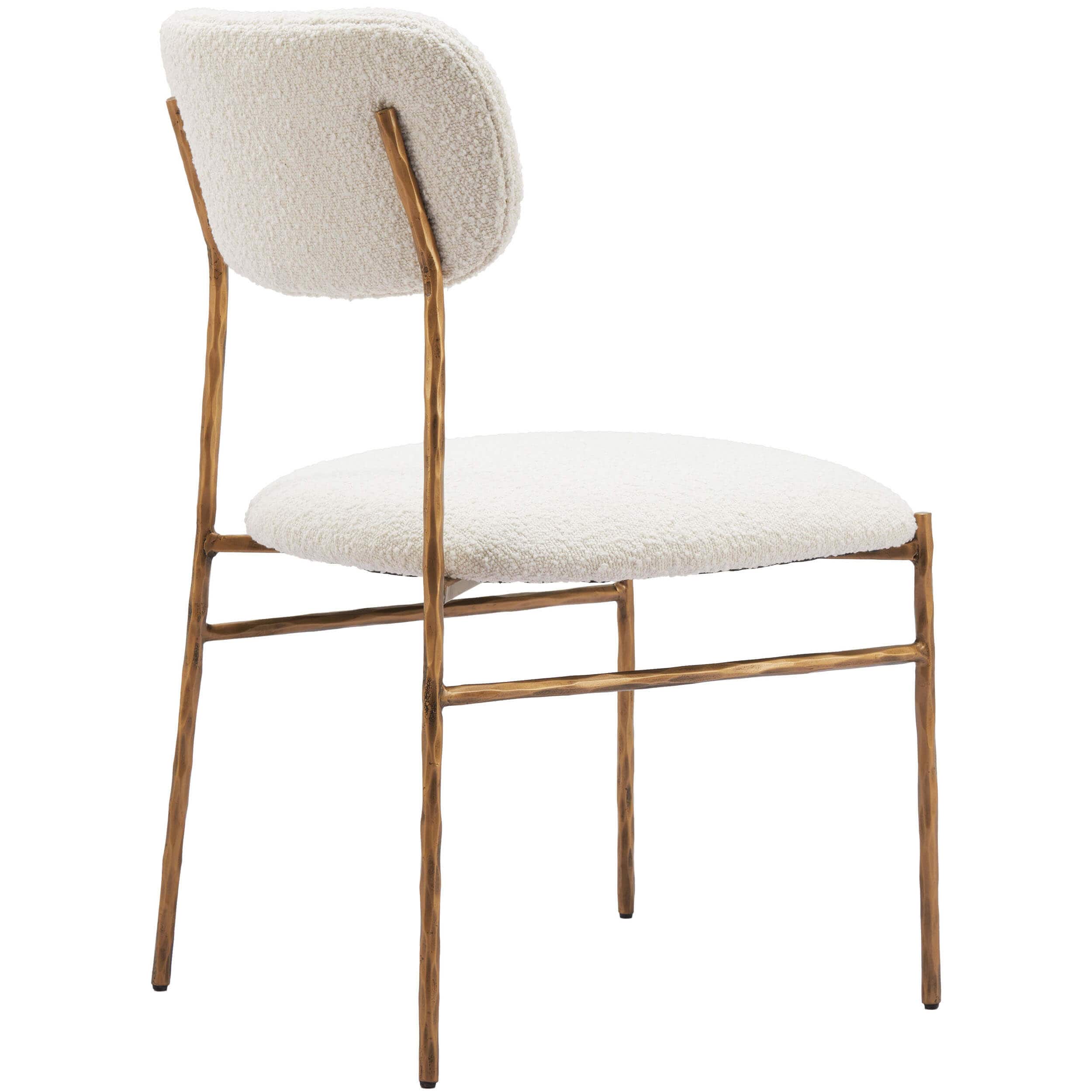 Sydhavnen Dining Chair, Cream/Gold, Set of 2 - Image 3