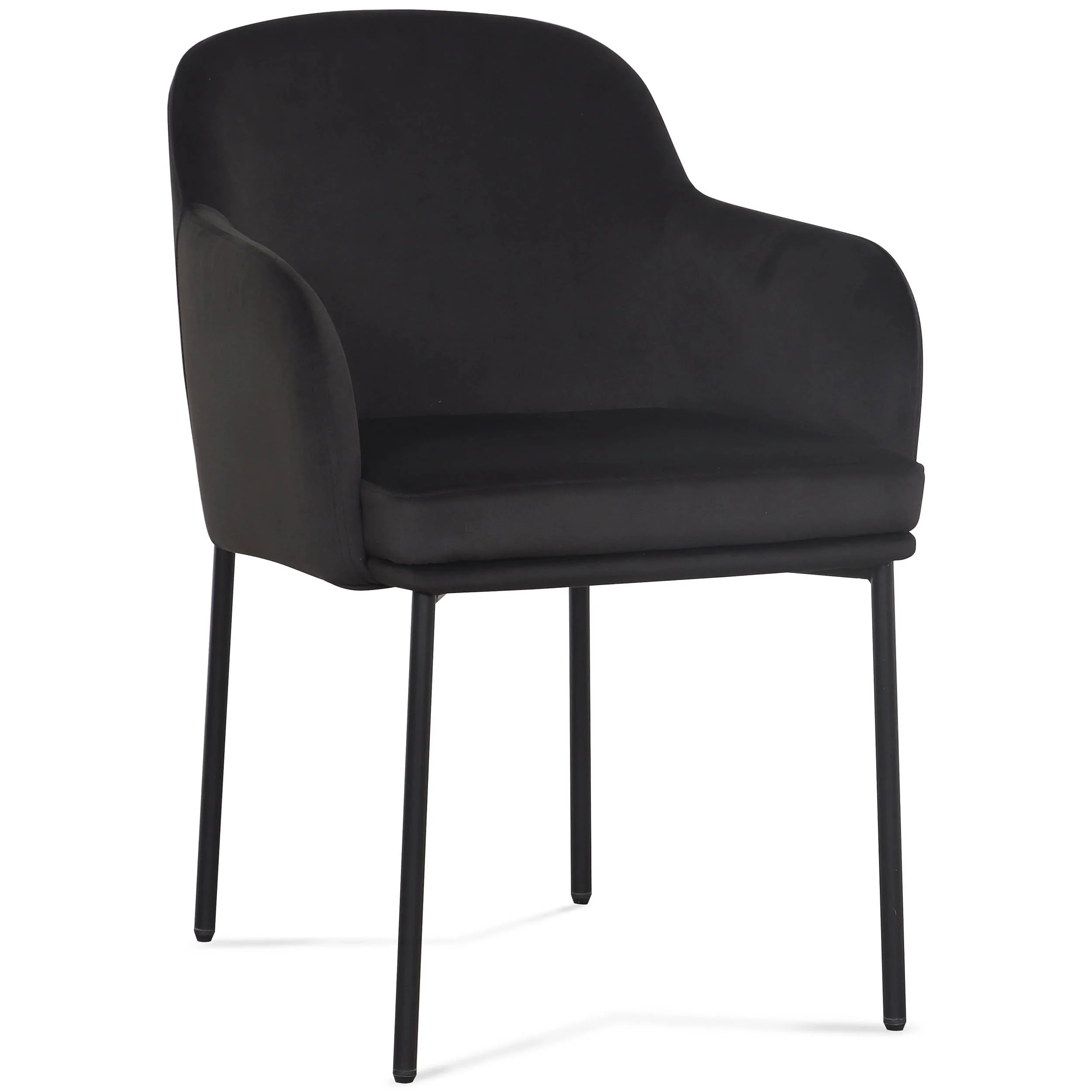 Sydney Arm Chair, Black, Set of 2