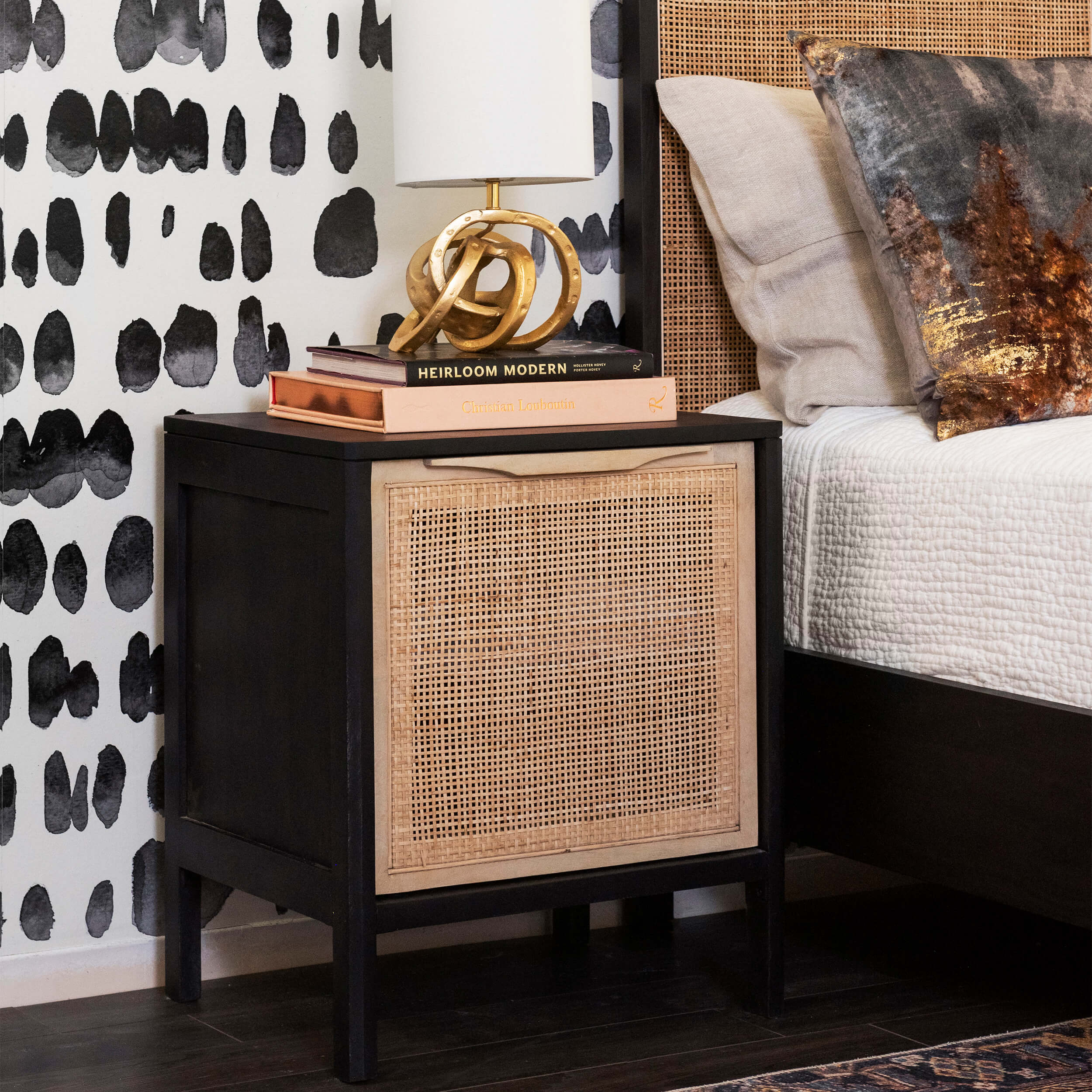 Sydney Nightstand, Black Wash by Four Hands - Image 8