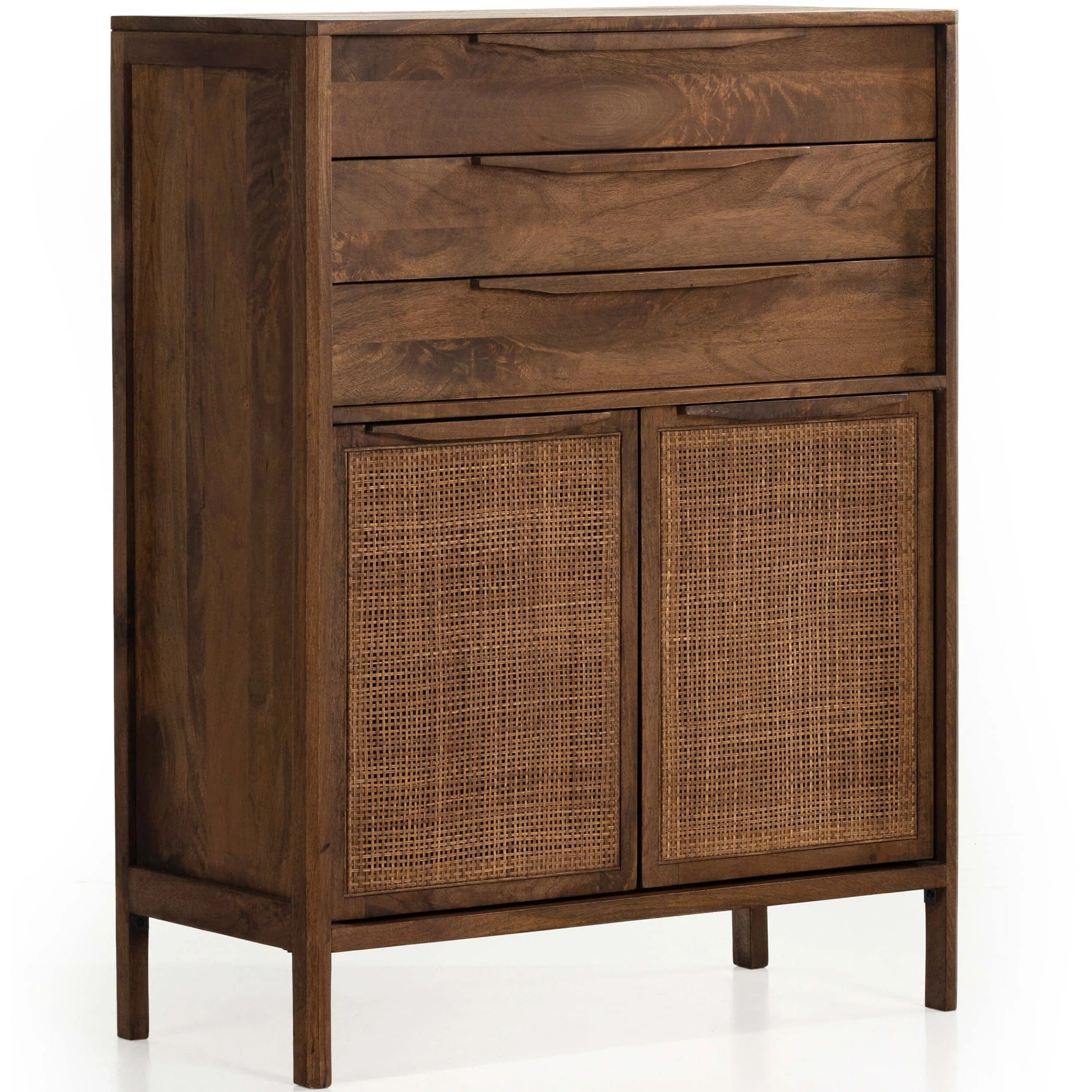 Sydney Tall Dresser, Brown Wash by Four Hands