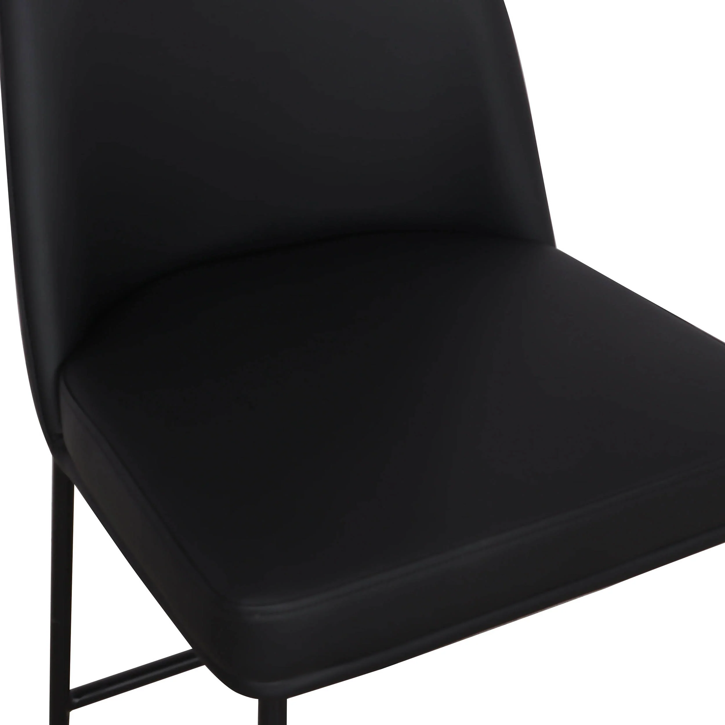 Sydney Vegan Leather Counter Stool, Black, Set of 2 - Image 5