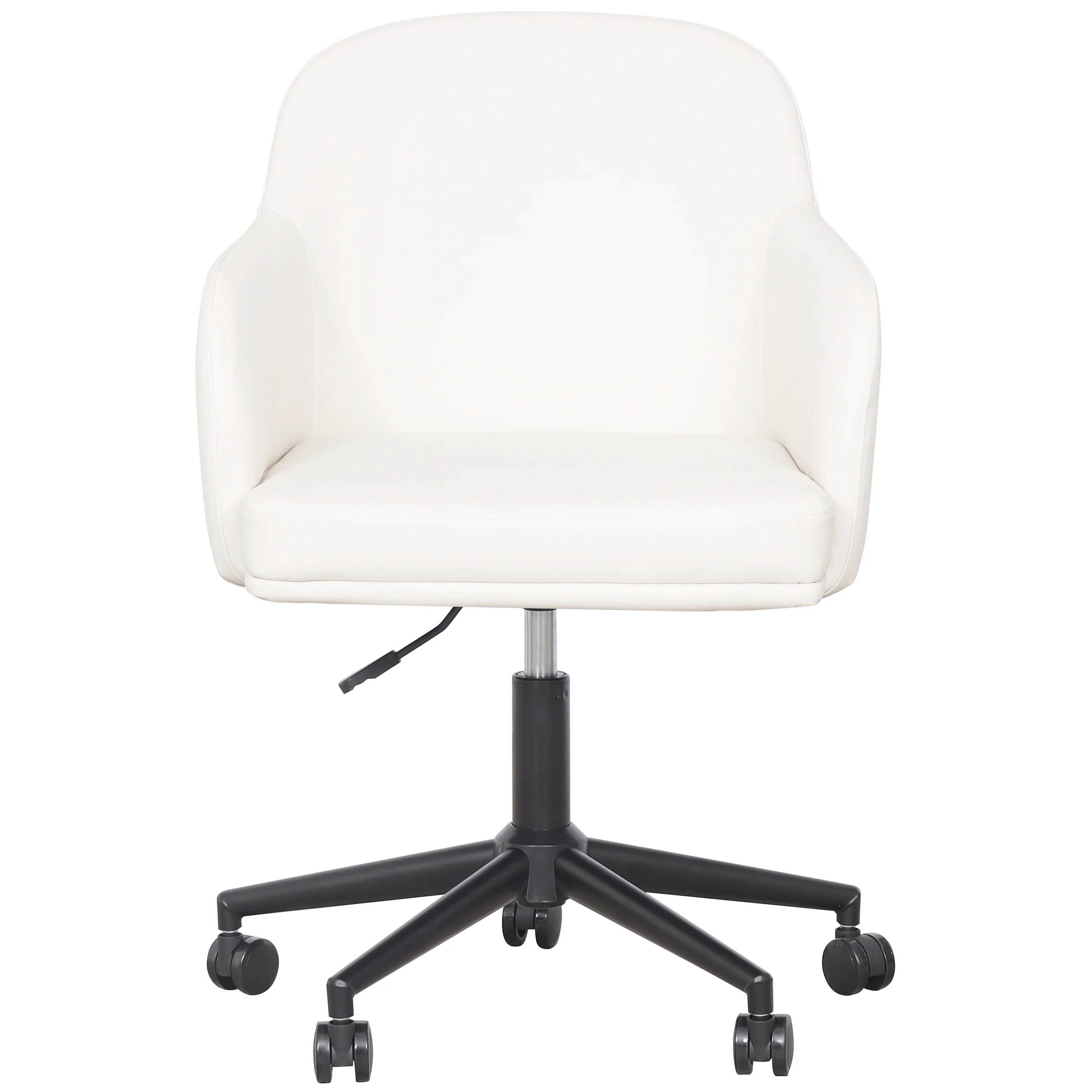 Sydney Vegan Leather Desk Chair, Cream - Image 2