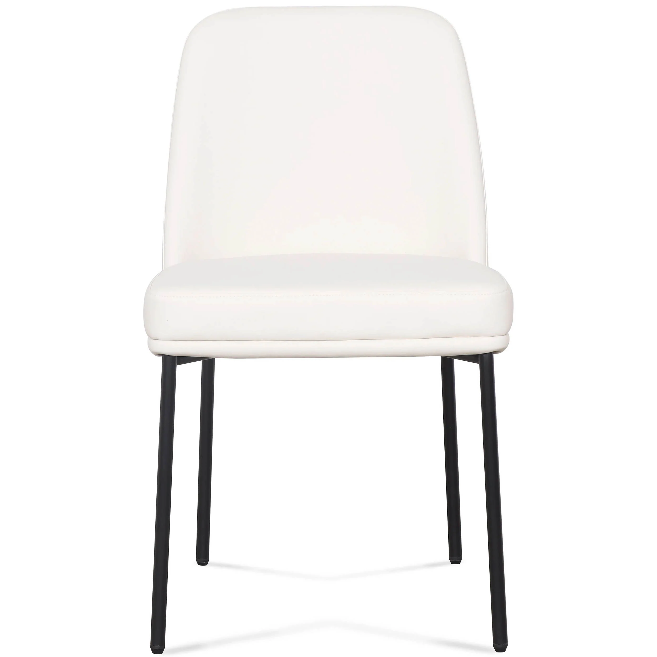Sydney Vegan Leather Dining Chair, Cream, Set of 2 - Image 2