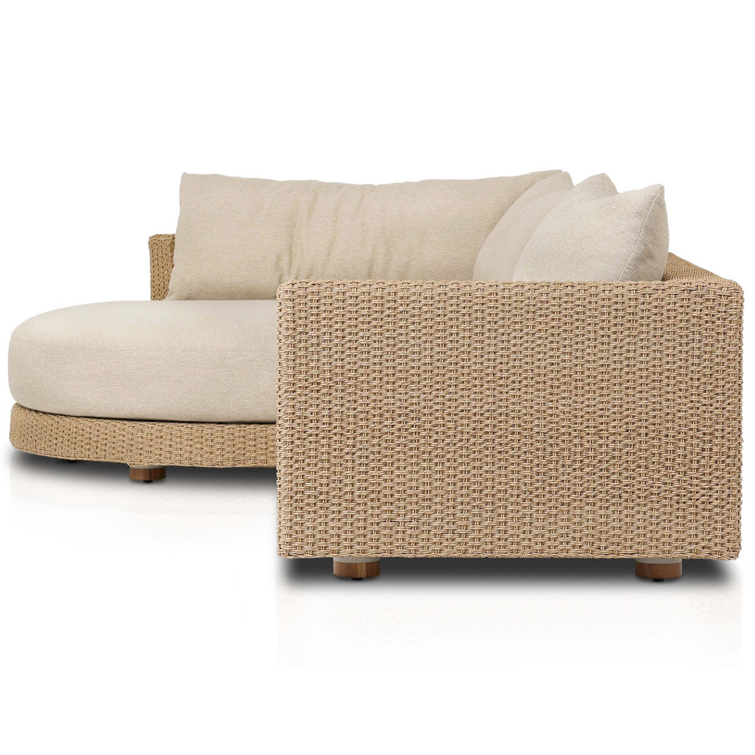 Sylvan 2 Piece Outdoor Sectional, Casa Cream by Four Hands - Image 3