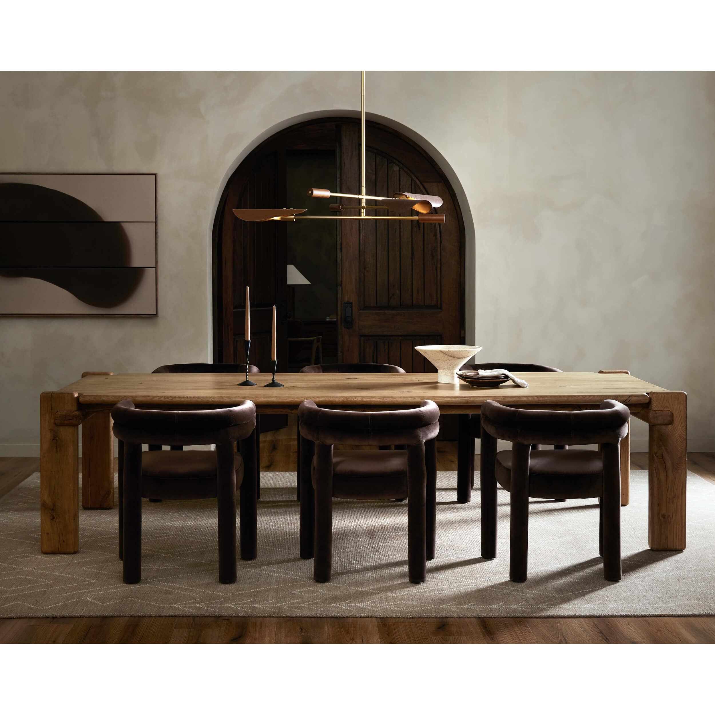 Tacova Dining Chair, Surrey Cocoa by Four Hands - Image 5