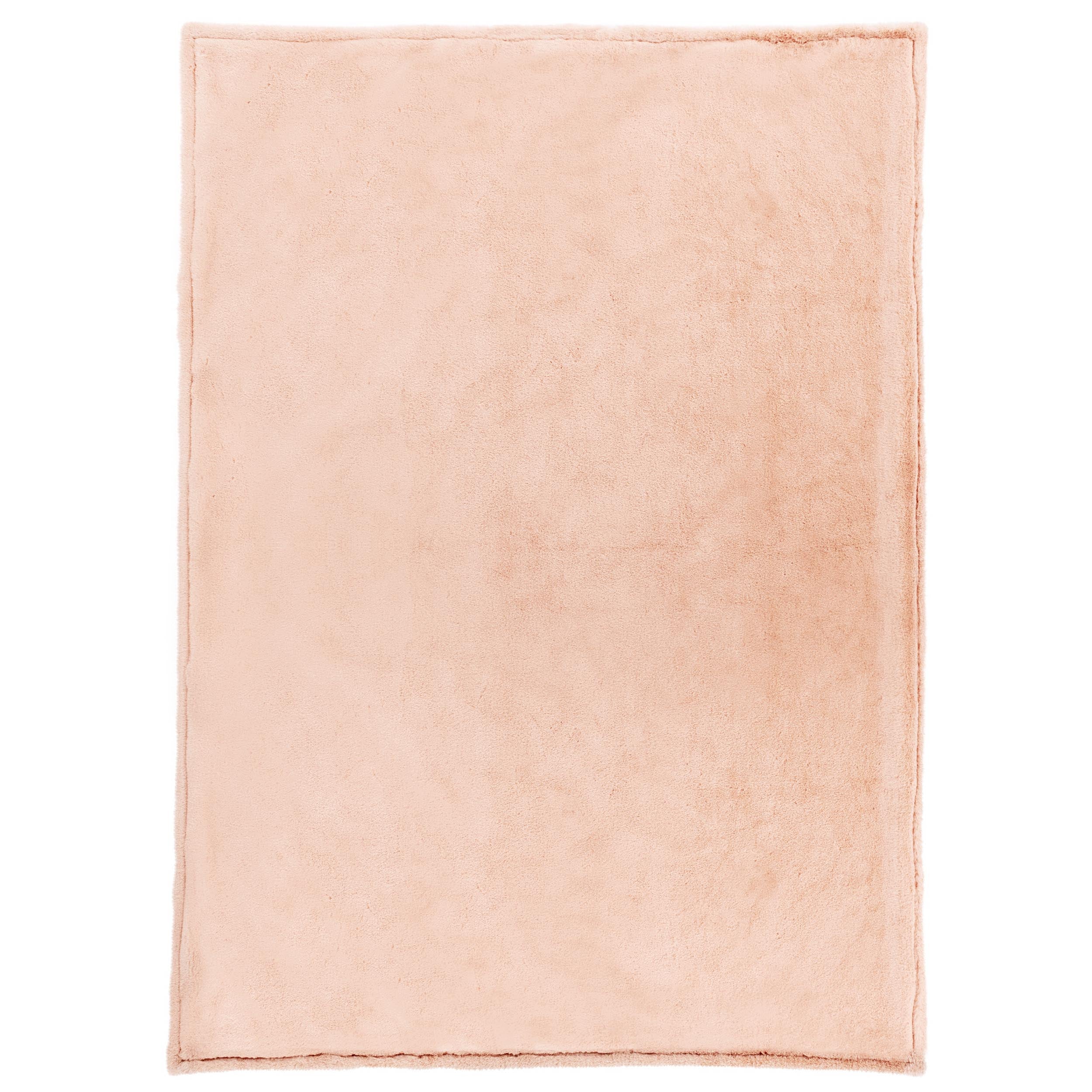 Taiga Faux Fur Throw, Peach