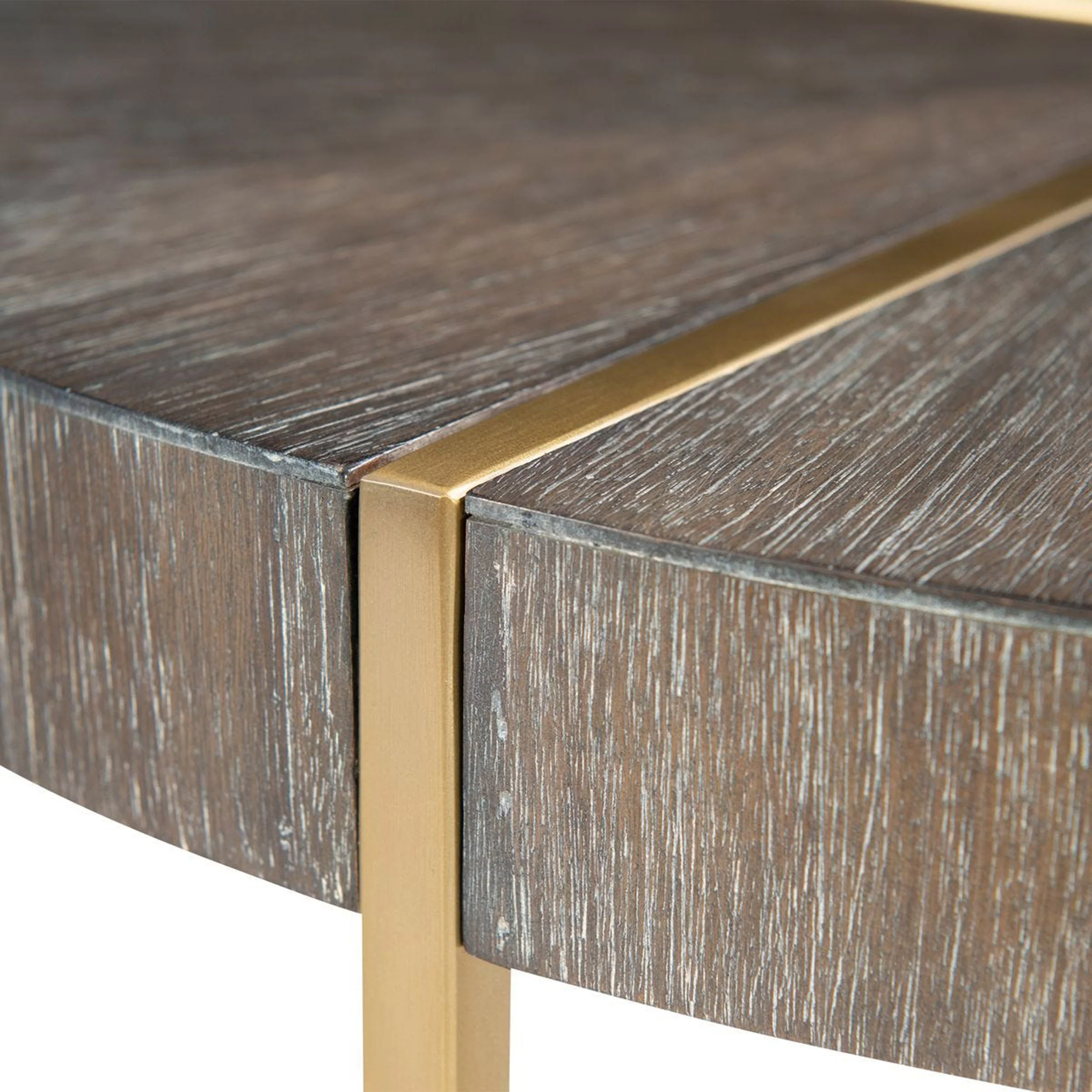 Taja Accent Table, Brushed Brass - Image 3