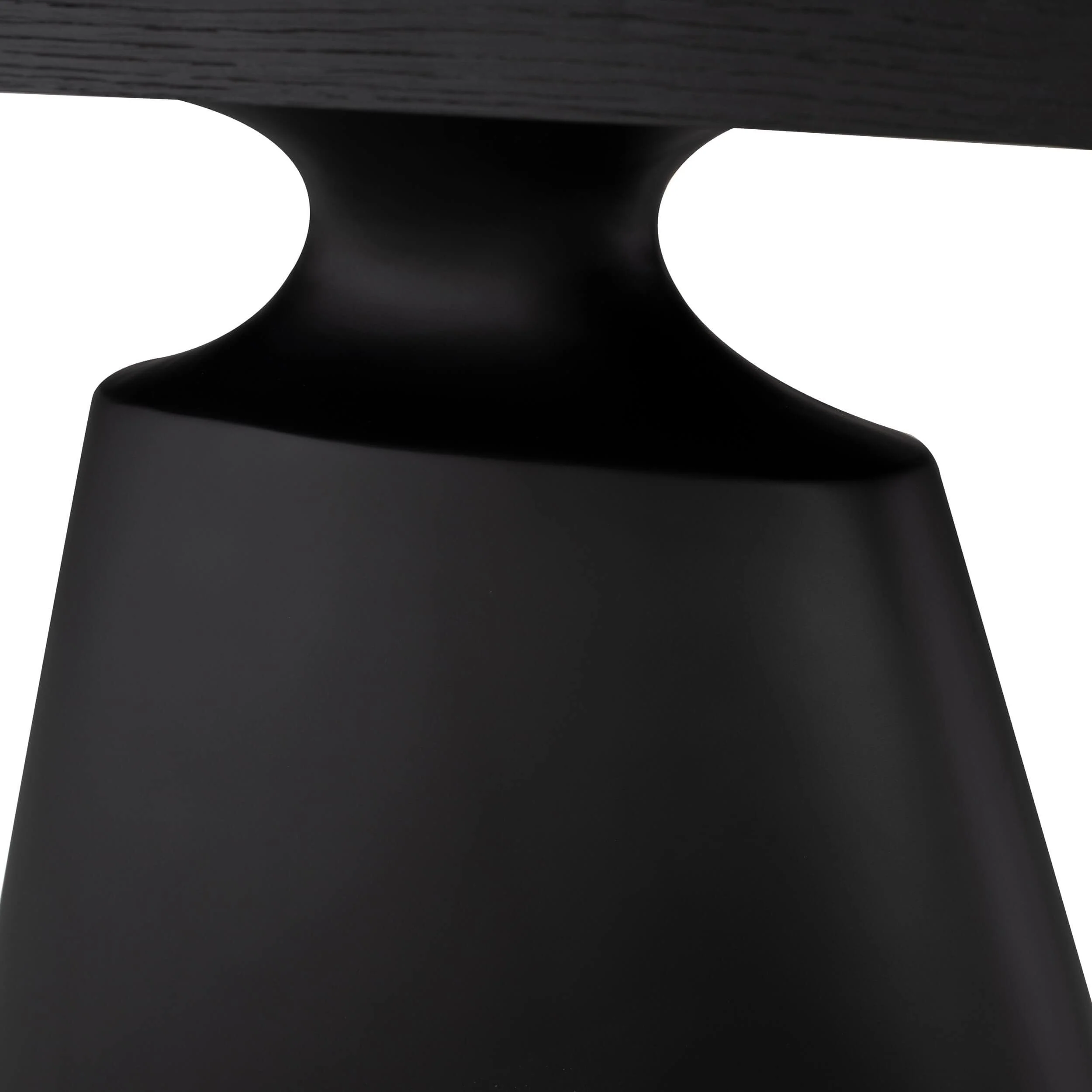 Taji Dining Table, Veneer Onyx / Black Base - Image 4