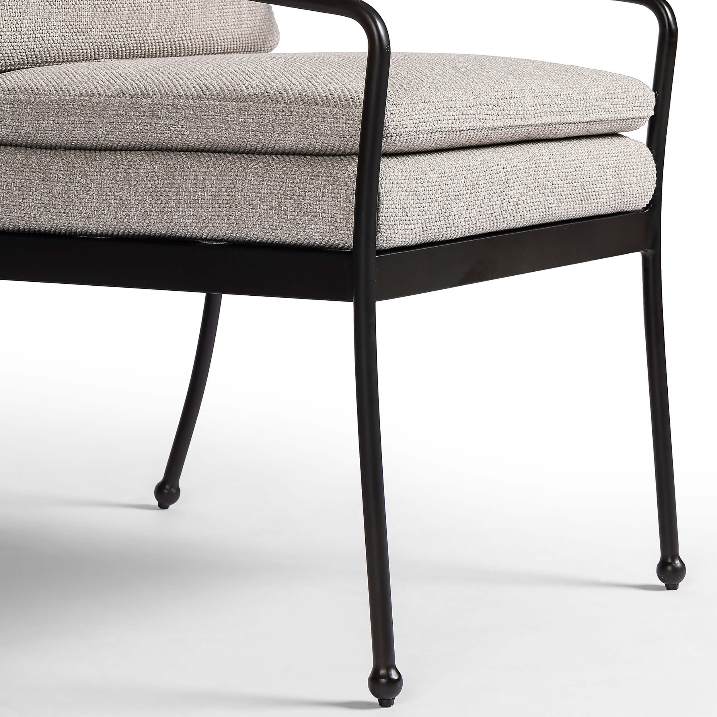 Tally Outdoor Dining Arm Chair, Ramiro Ecru - Image 6