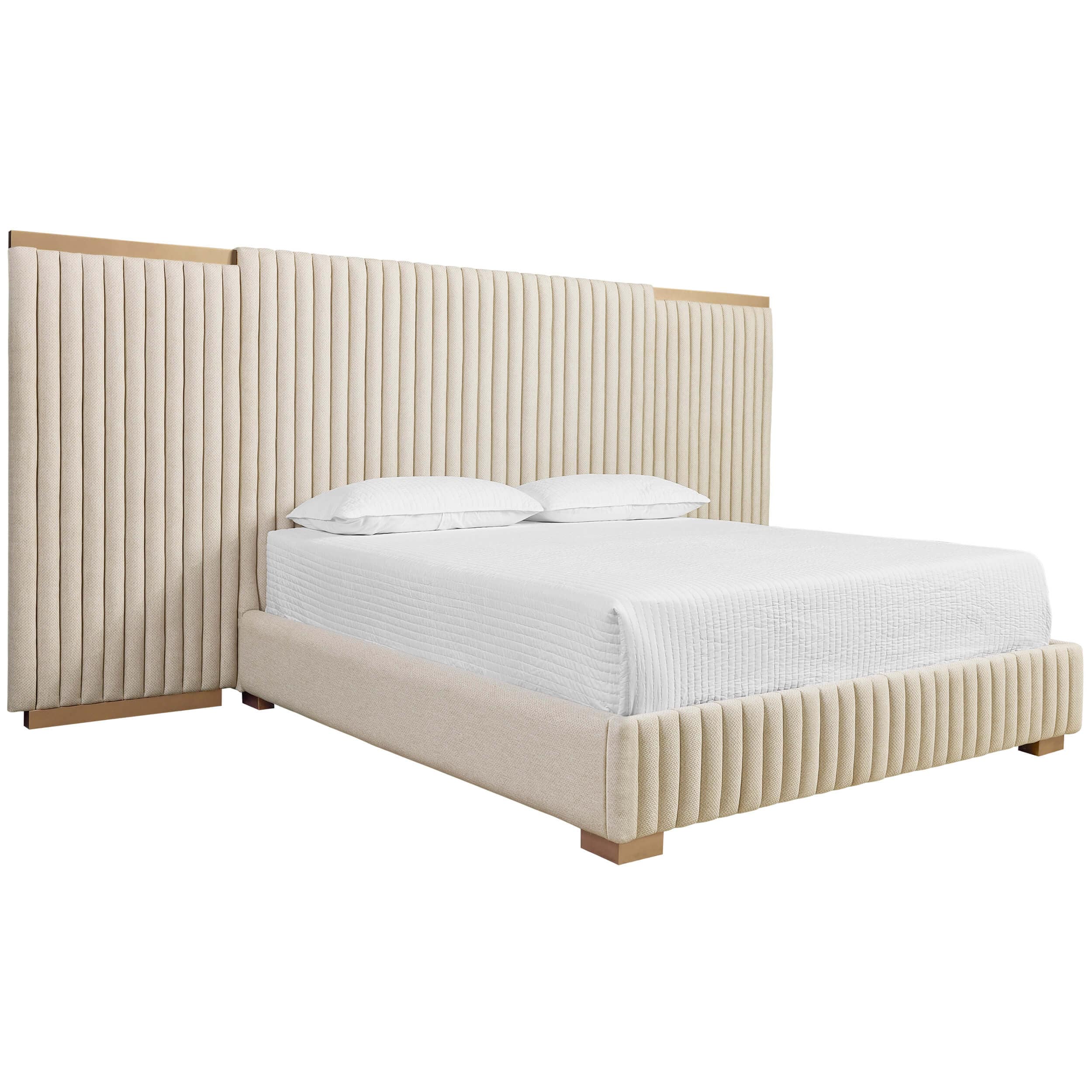 Tarrant King Bed, Monument Oatmeal