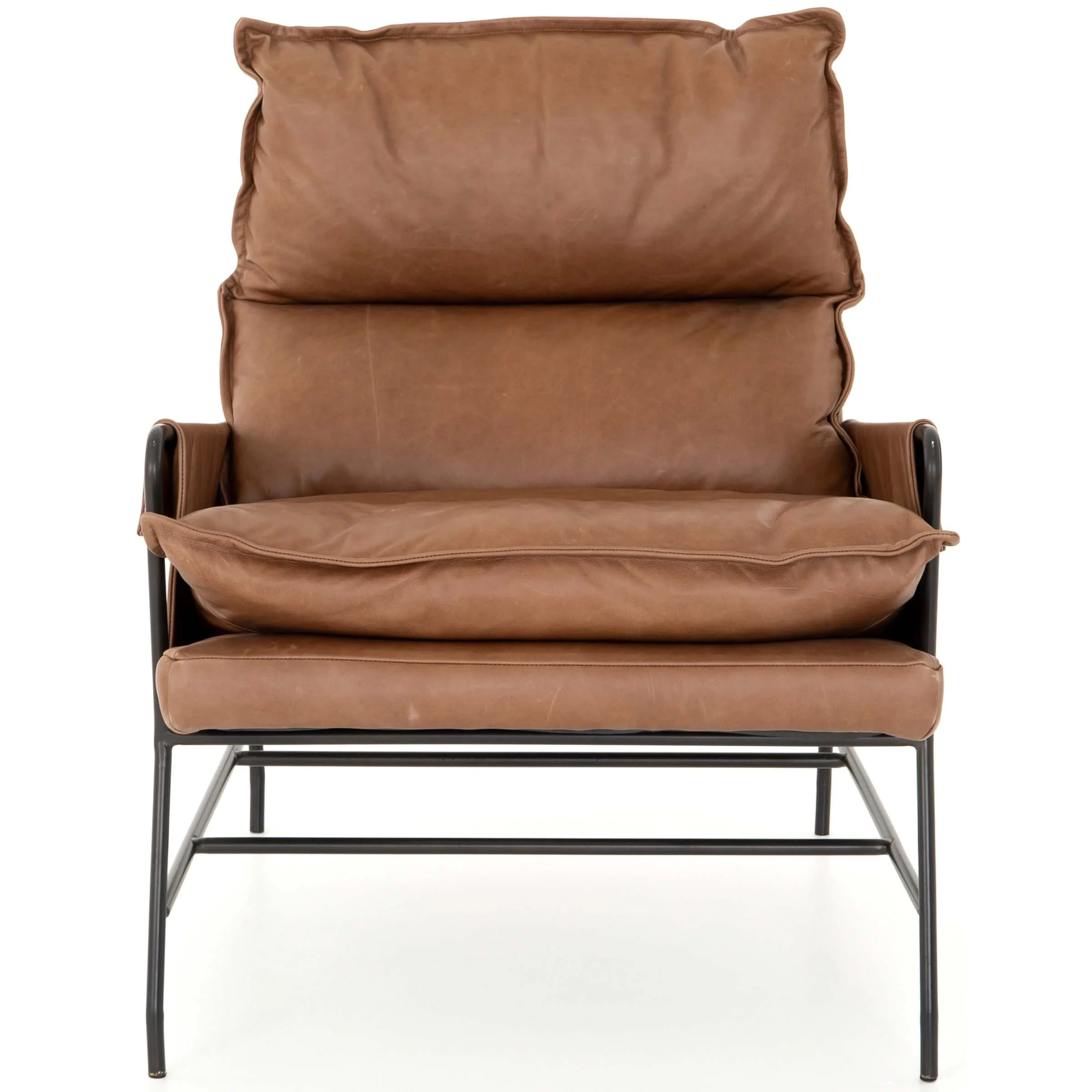 Taryn Leather Chair, Chaps Saddle by Four Hands - Image 3