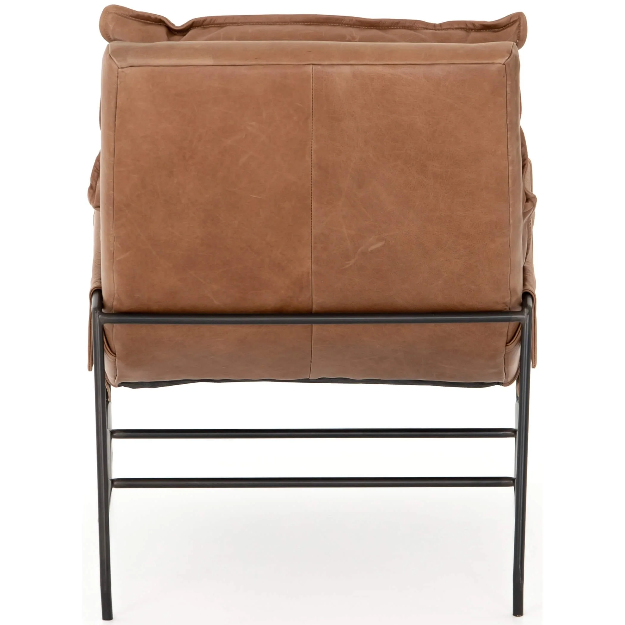 Taryn Leather Chair, Chaps Saddle by Four Hands - Image 4