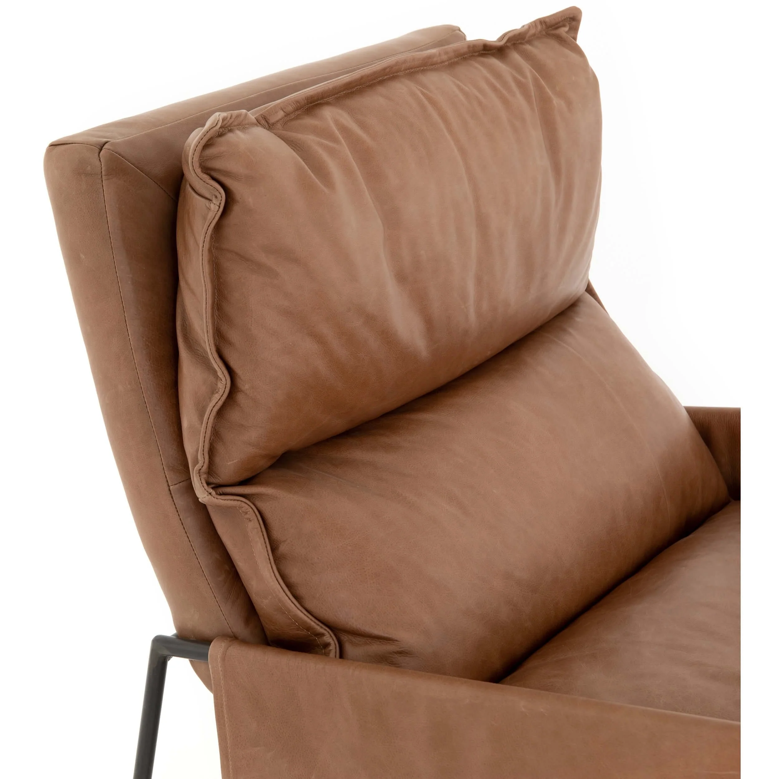 Taryn Leather Chair, Chaps Saddle by Four Hands - Image 6