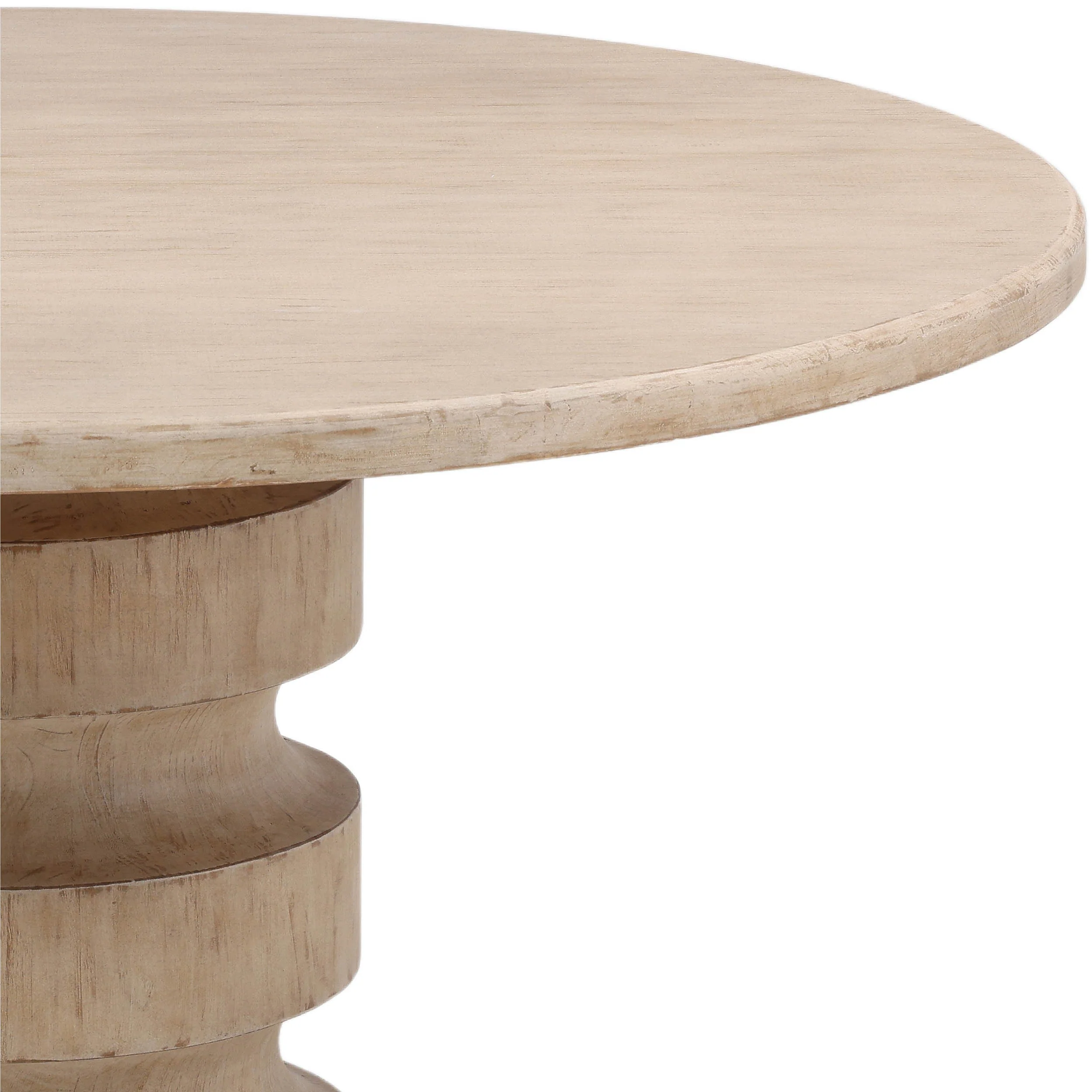 Taryn Round Dining Table, Light Wood - Image 2