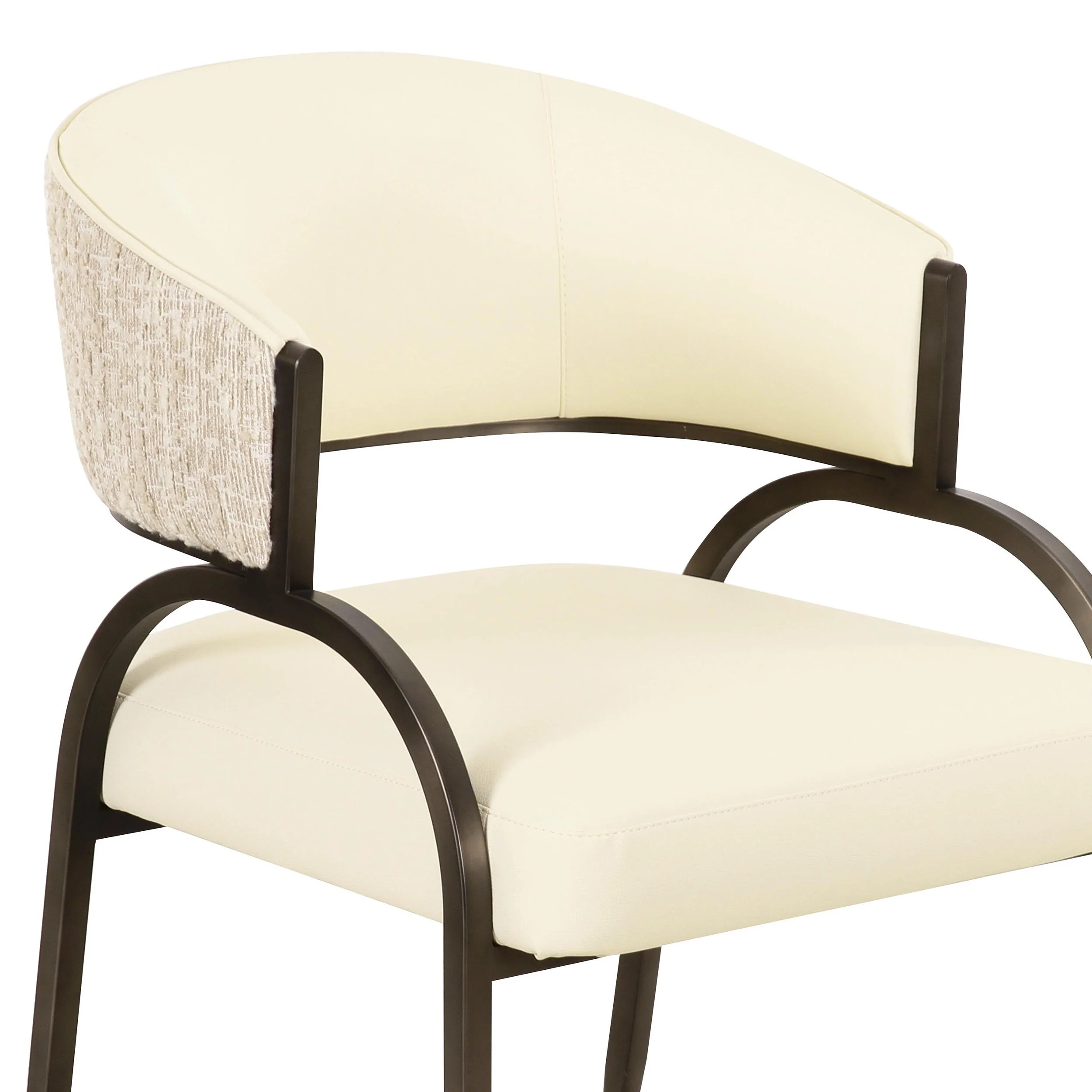 Tatum  2-Tone Dining Chair, Cream - Image 4