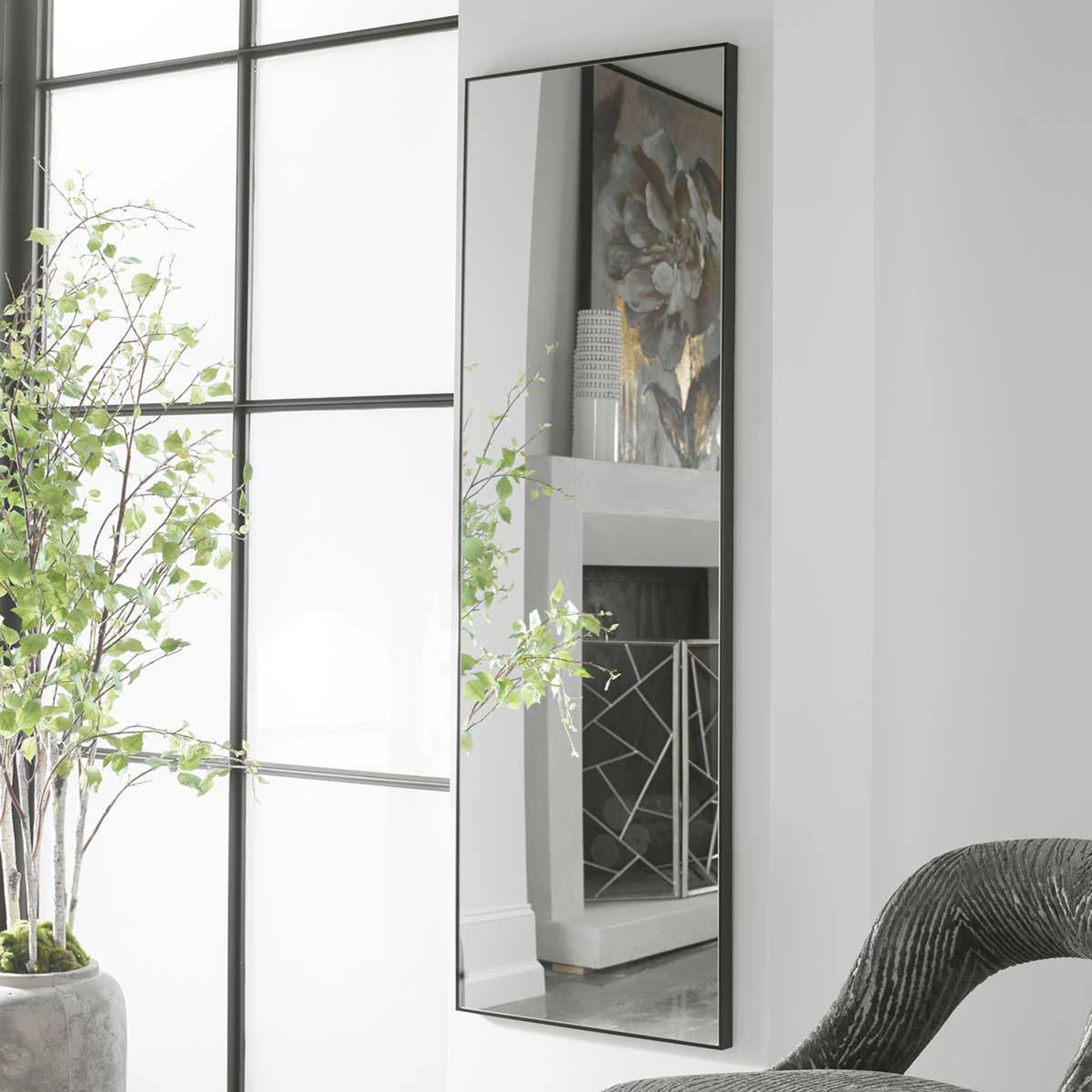 Tatum Mirror, Black - Image 4
