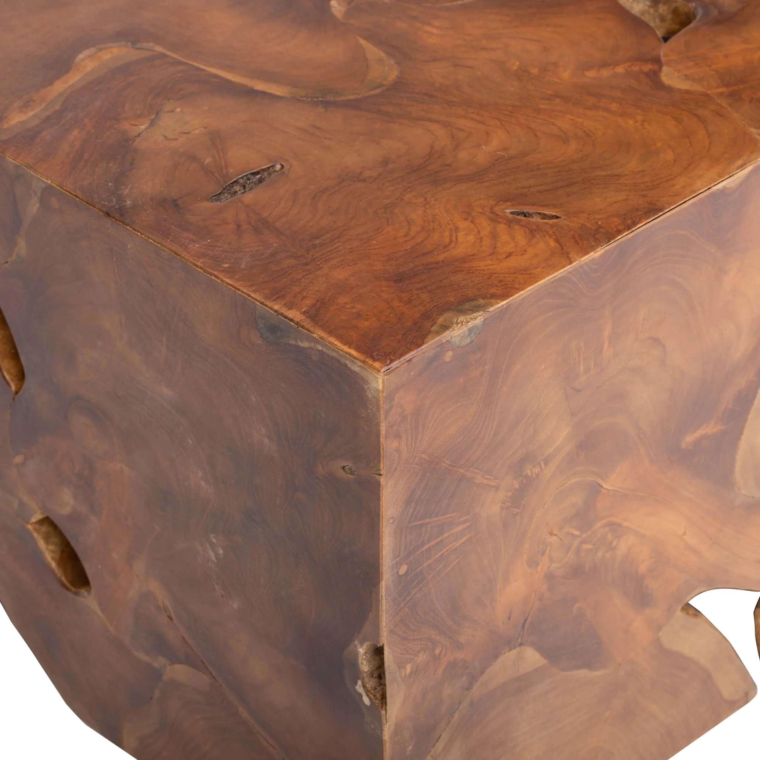 Teak Block Coffee Table - Image 4