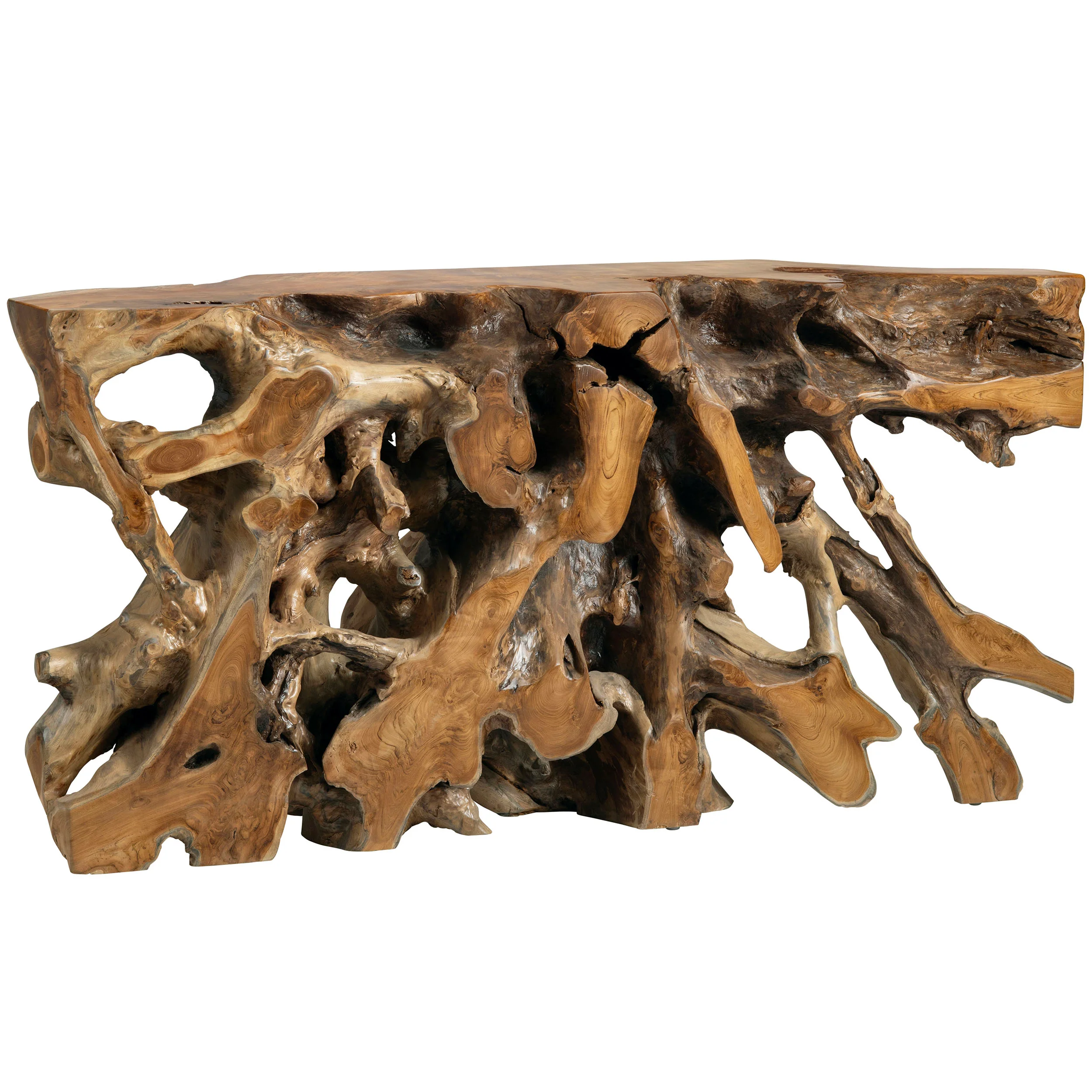 Teak Root Console, Natural