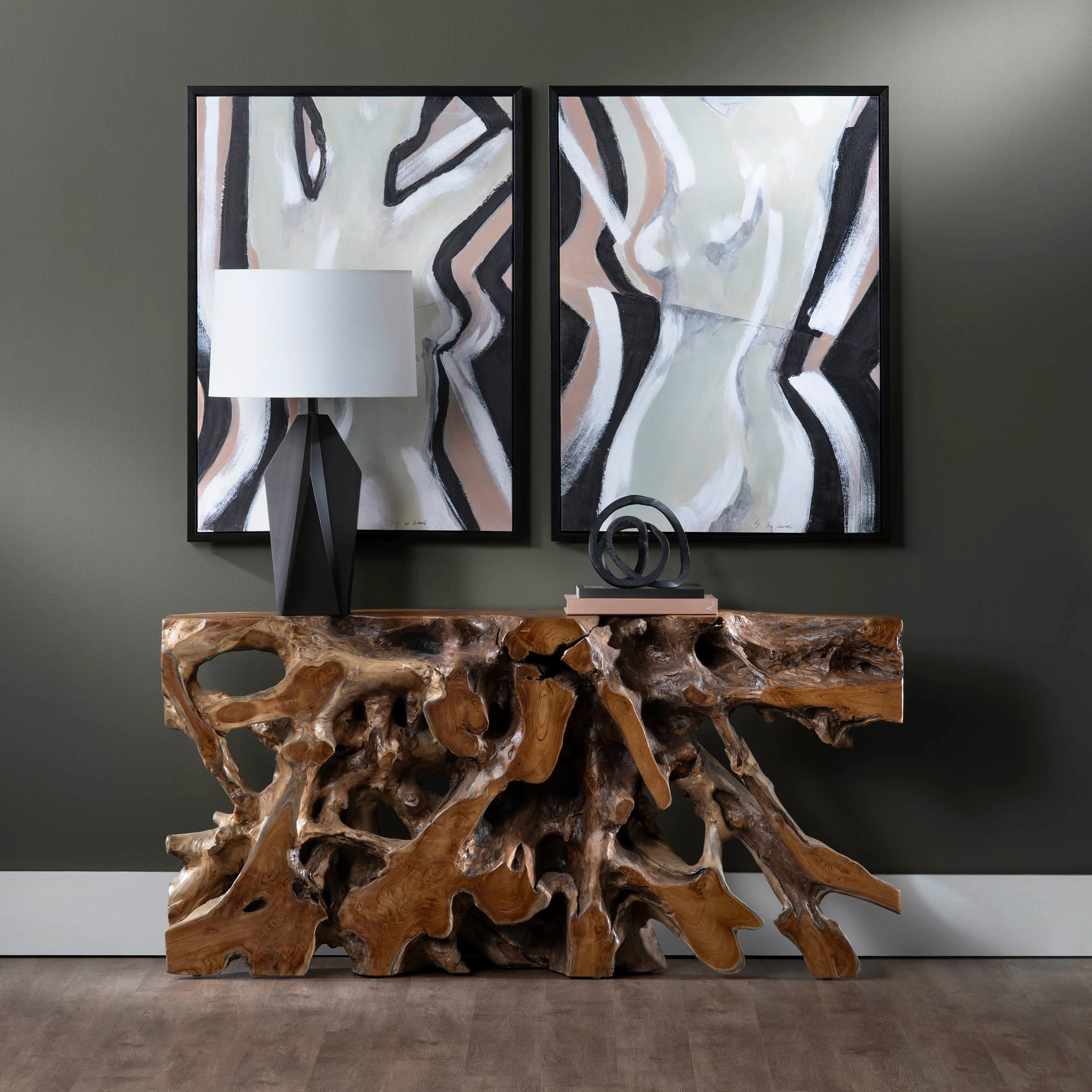 Teak Root Console, Natural - Image 4