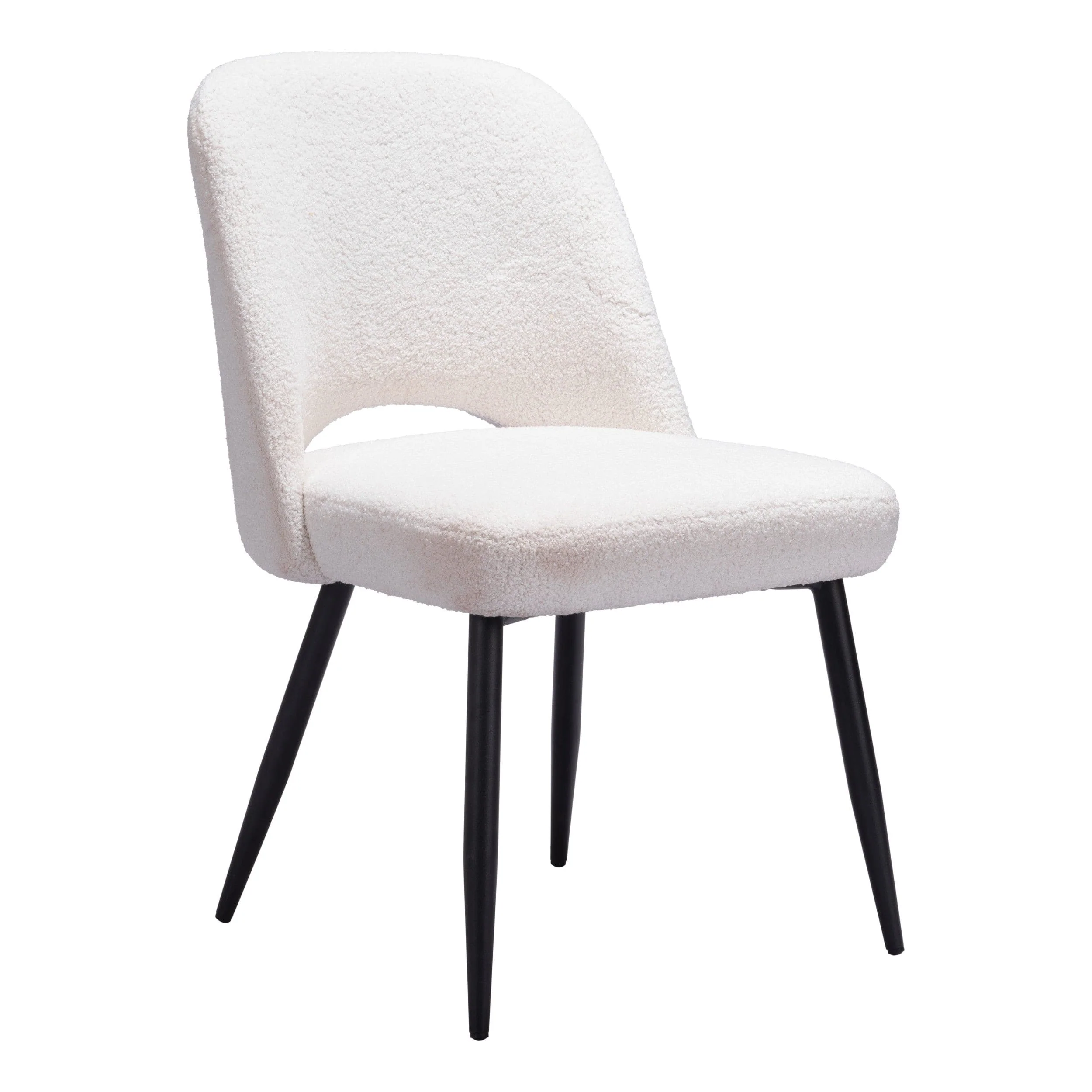 Teddy Dining Chair, Ivory, Set of 2