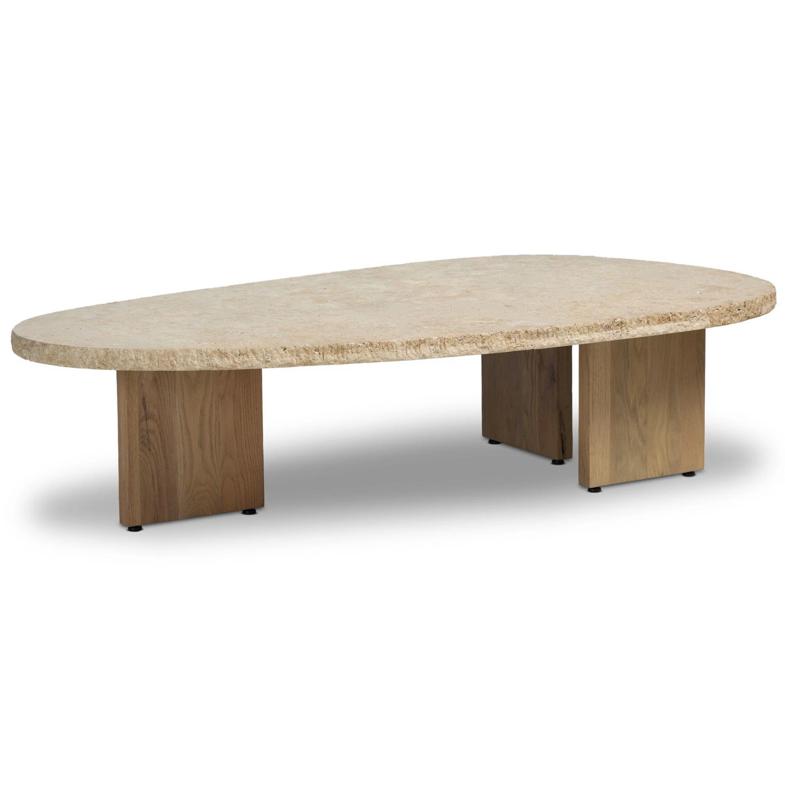 Telma Coffee Table, Beige Lavastone by Four Hands