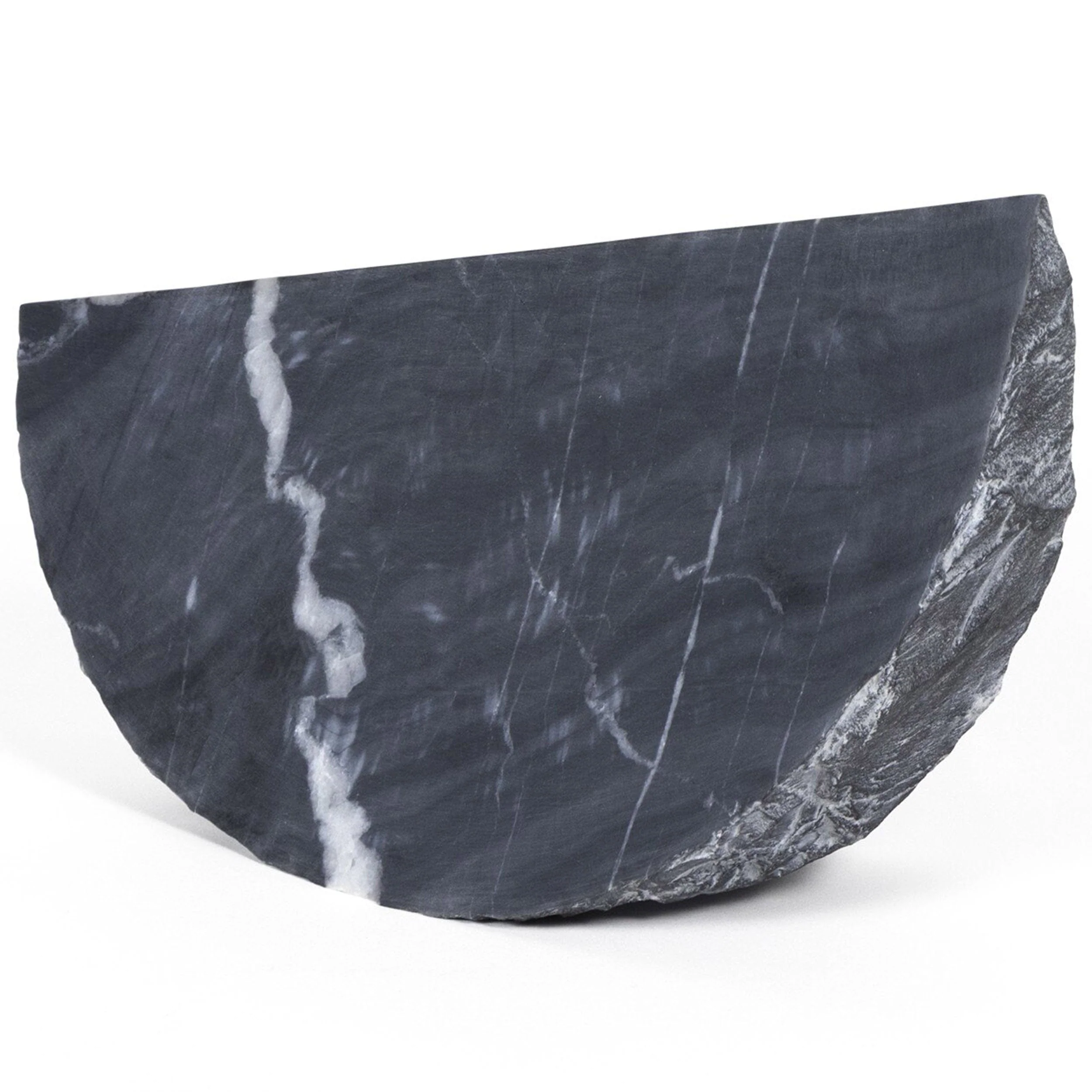 Terra Marble Sculpture, Black - Image 2