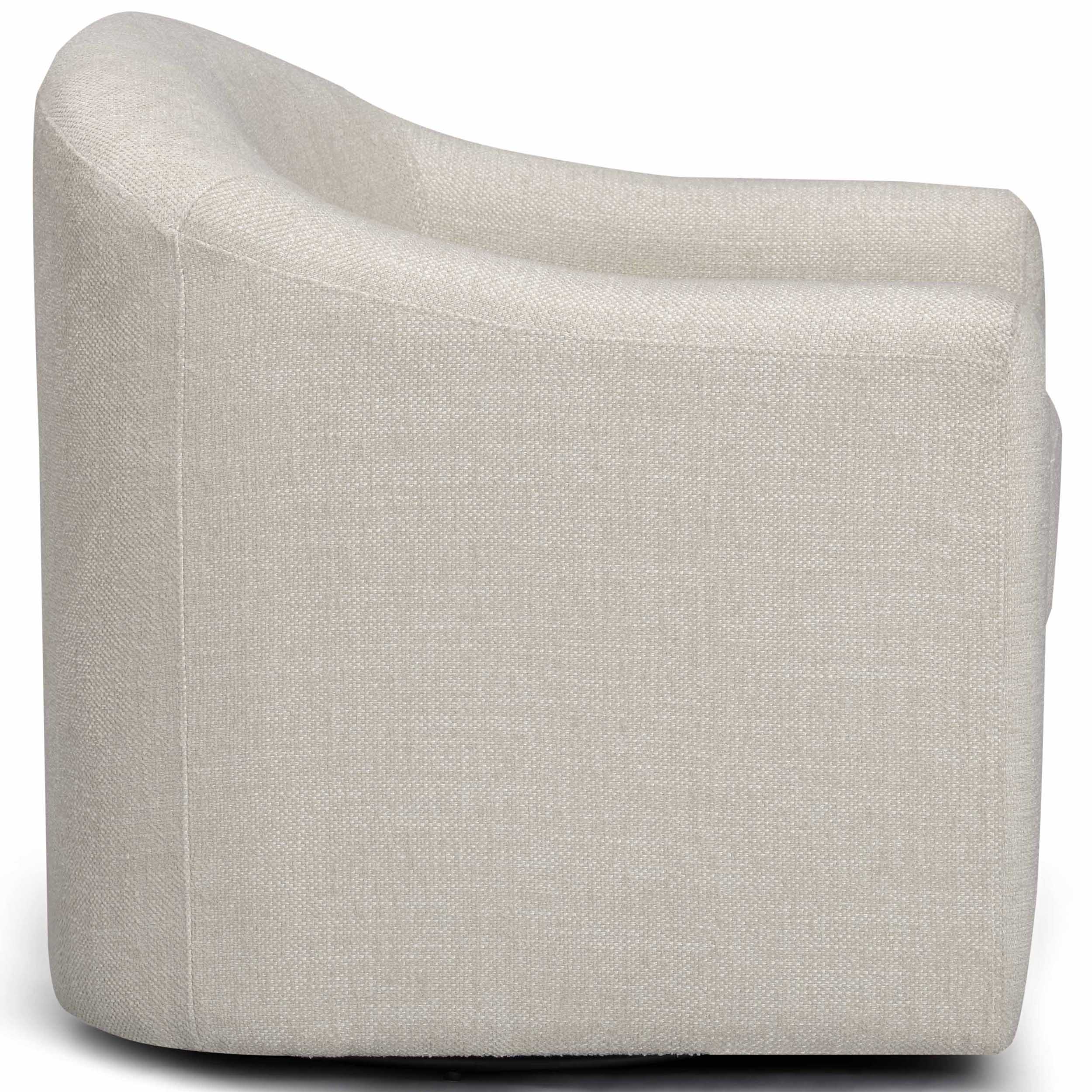 Thao Swivel Chair, Cream - Image 3