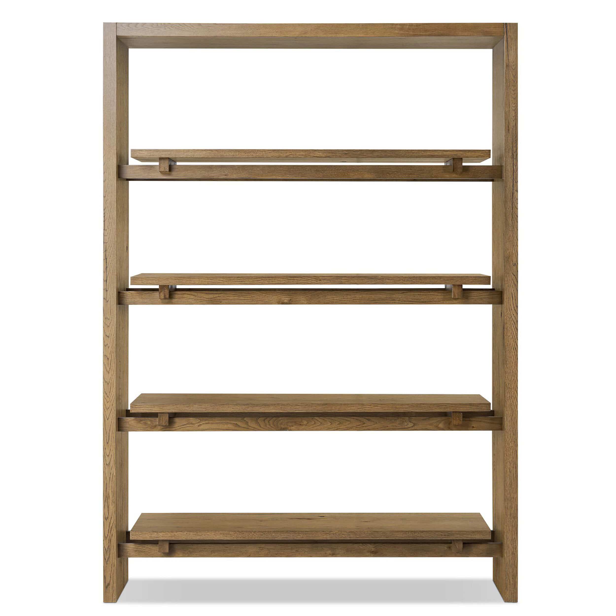 Theodore Bookcase, Rustic Amber Oak by Four Hands - Image 2