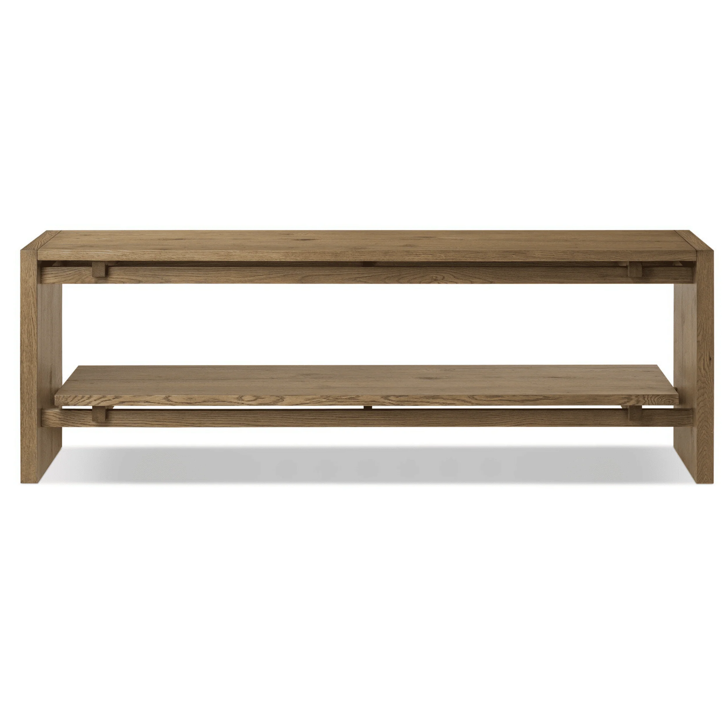 Theodore Media Console, Rustic Amber by Four Hands - Image 2