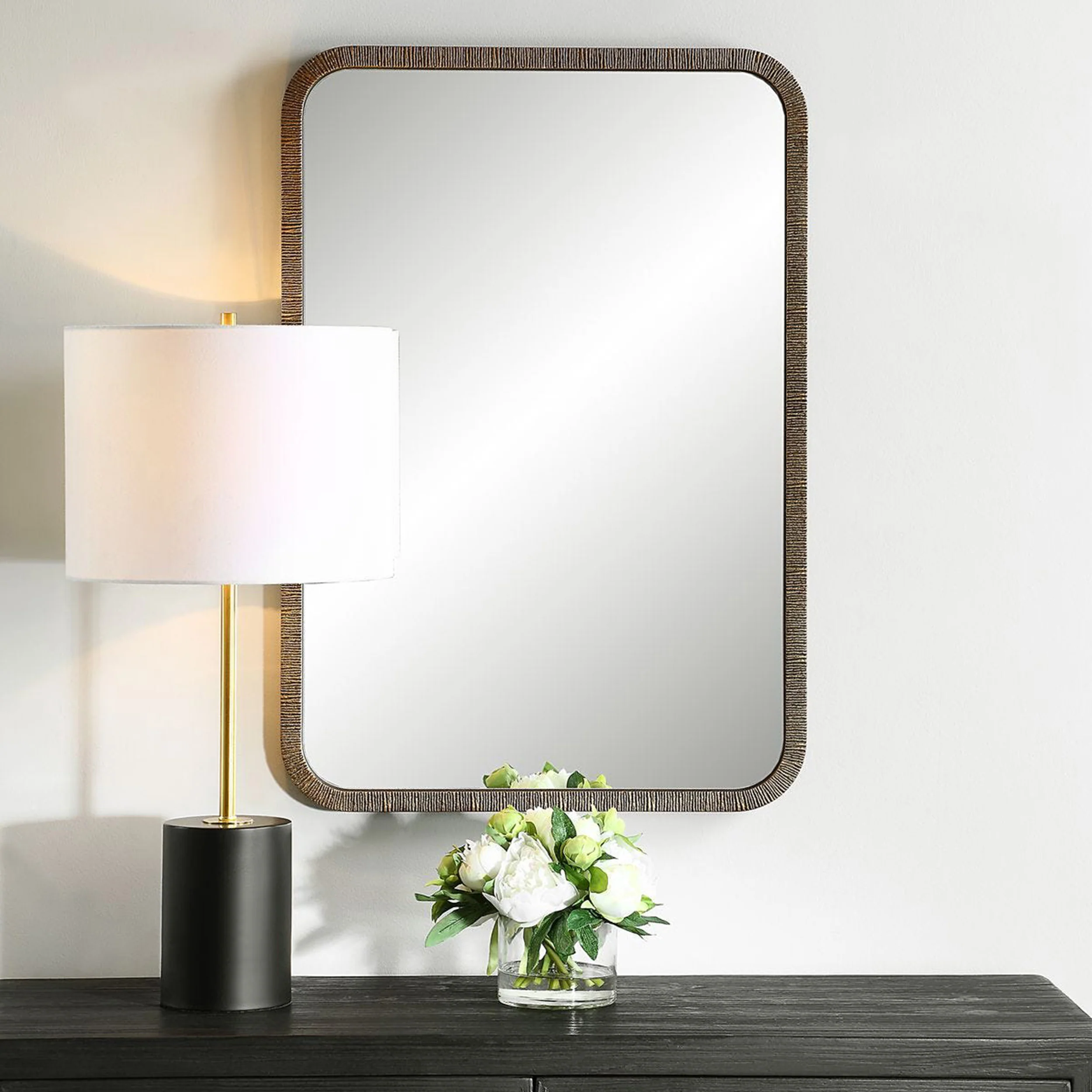 Thora Mirror, Gold - Image 3