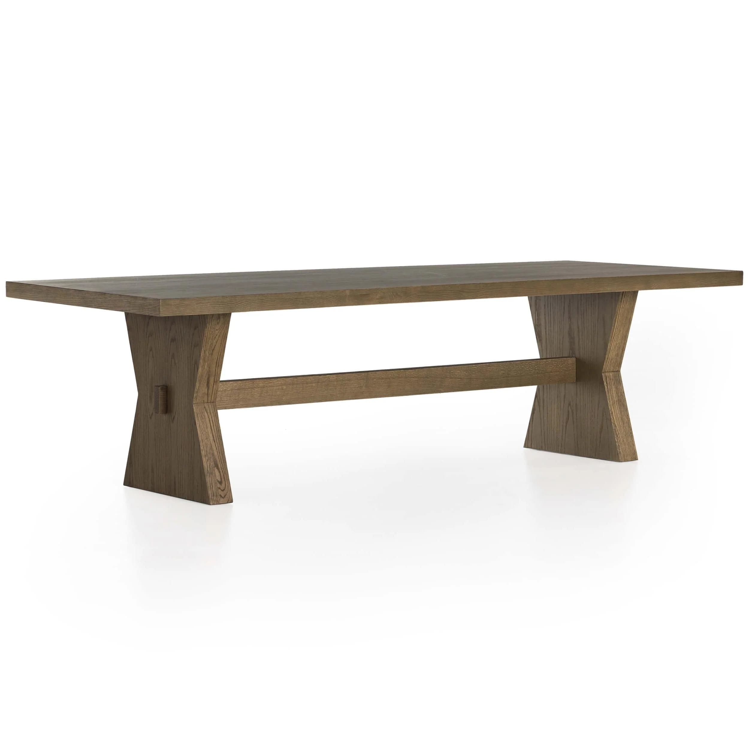 Tia Dining Table 108", Drifted Oak Solid