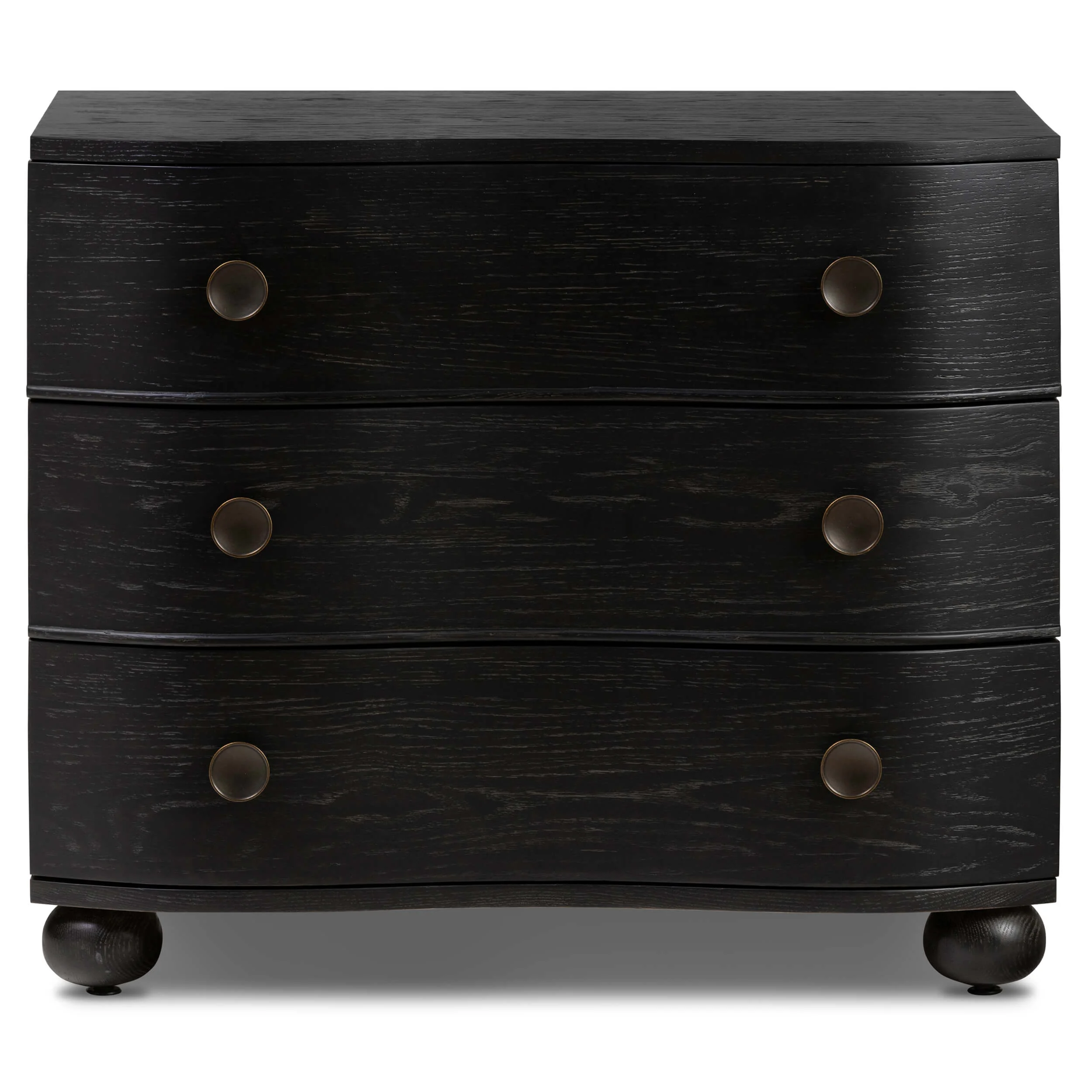 Tiago Nightstand, Distressed Black by Four Hands - Image 3