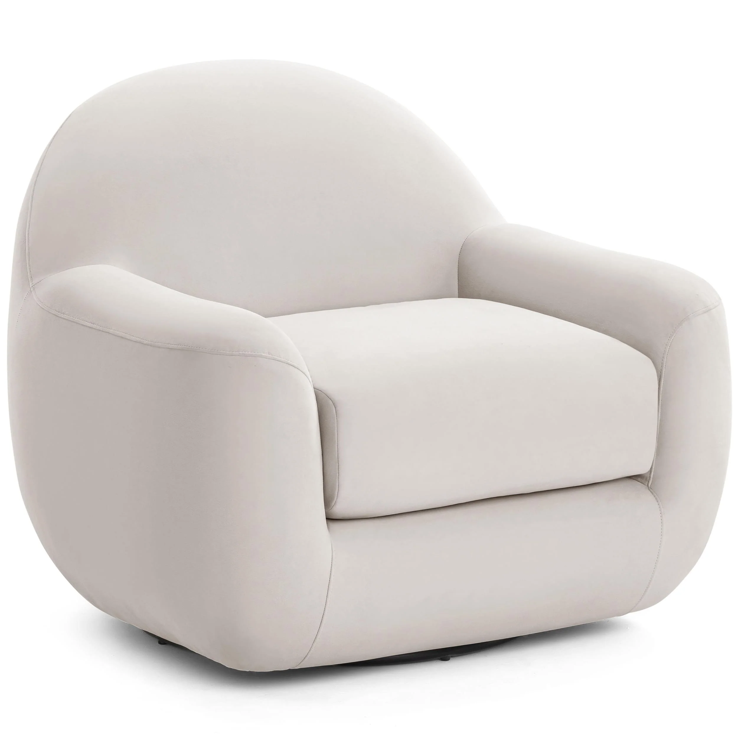 Tiago Swivel Chair, Cream
