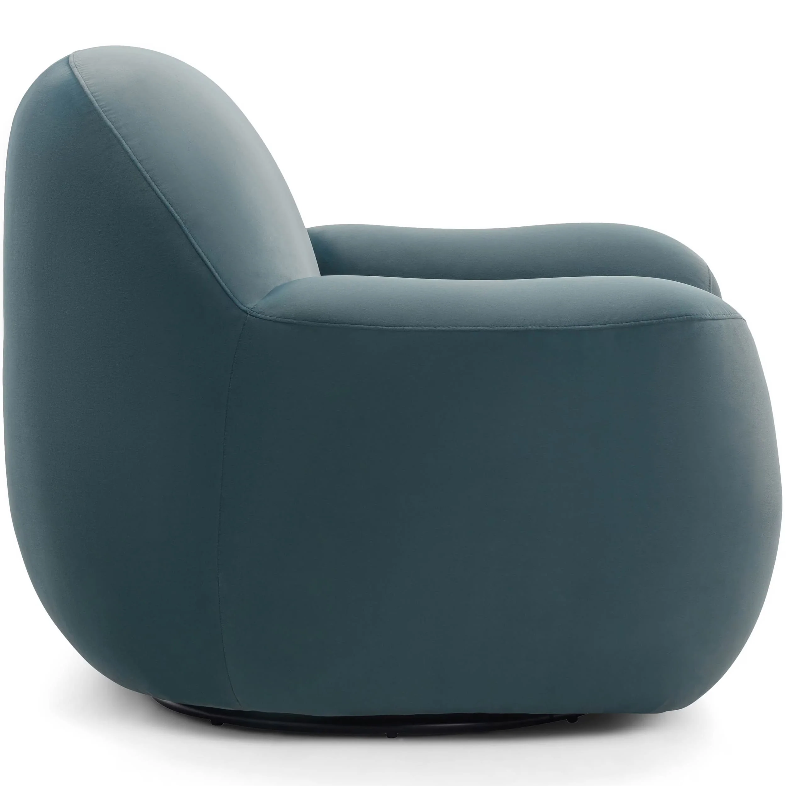 Tiago Swivel Chair, Dark Teal - Image 3