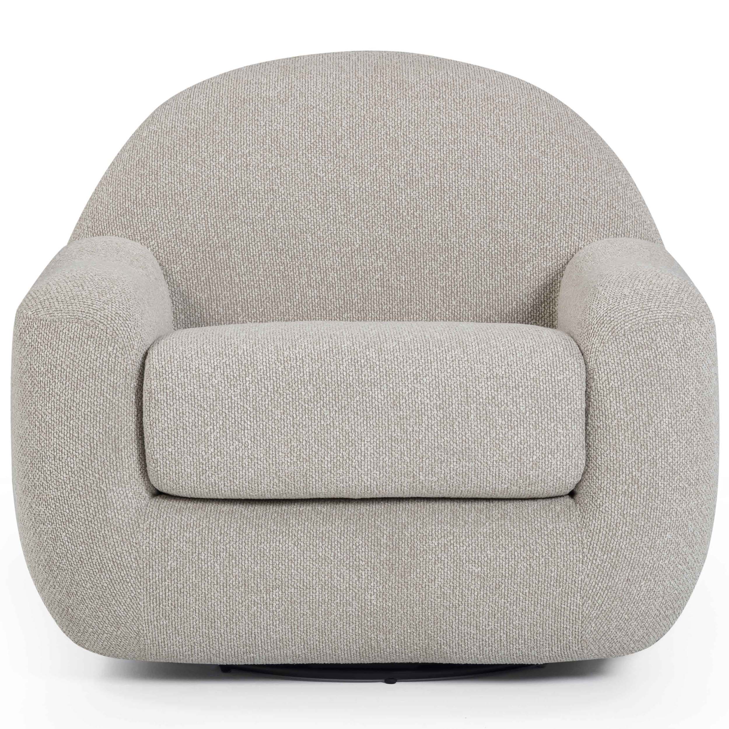 Tiago Swivel Chair, Warm Grey - Image 2