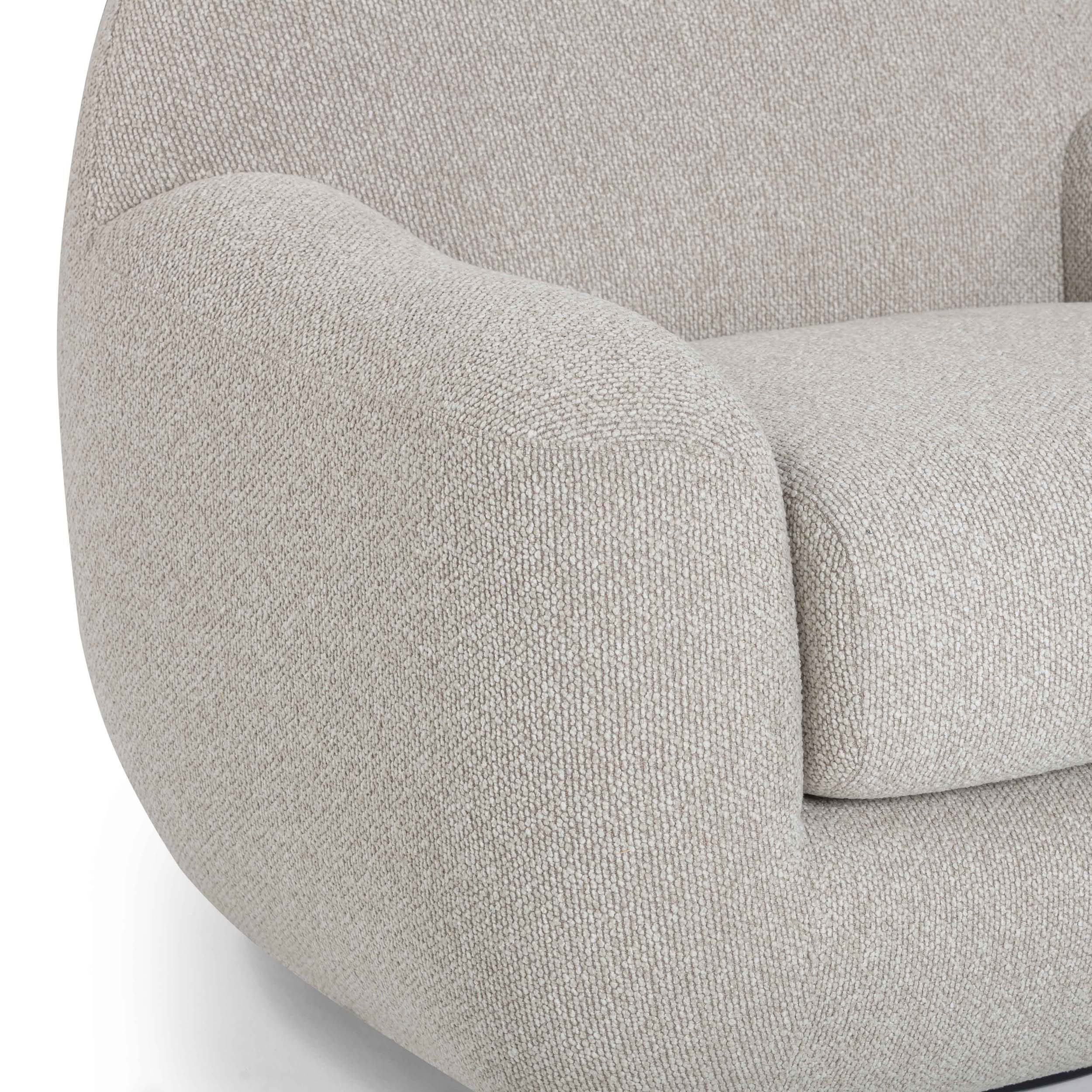Tiago Swivel Chair, Warm Grey - Image 4