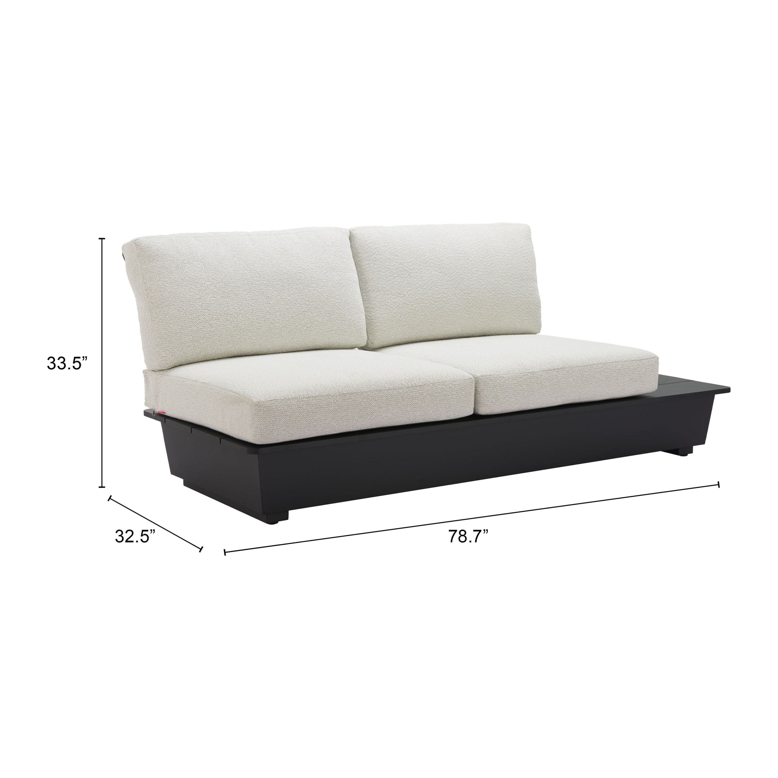 Tien RHF Loveseat, Beige - Image 2