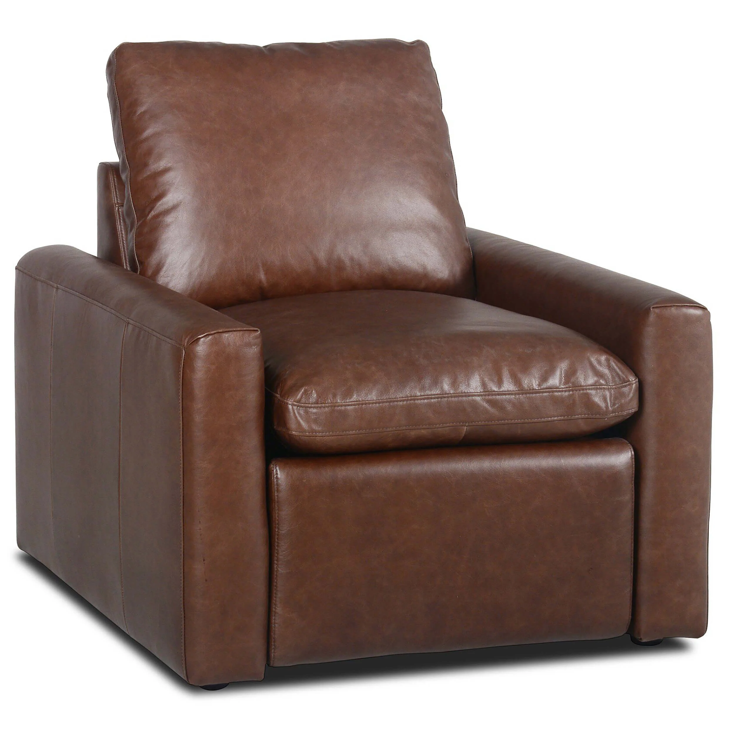 Tillery Leather Power Recliner Chair, Sonoma Coco by Four Hands