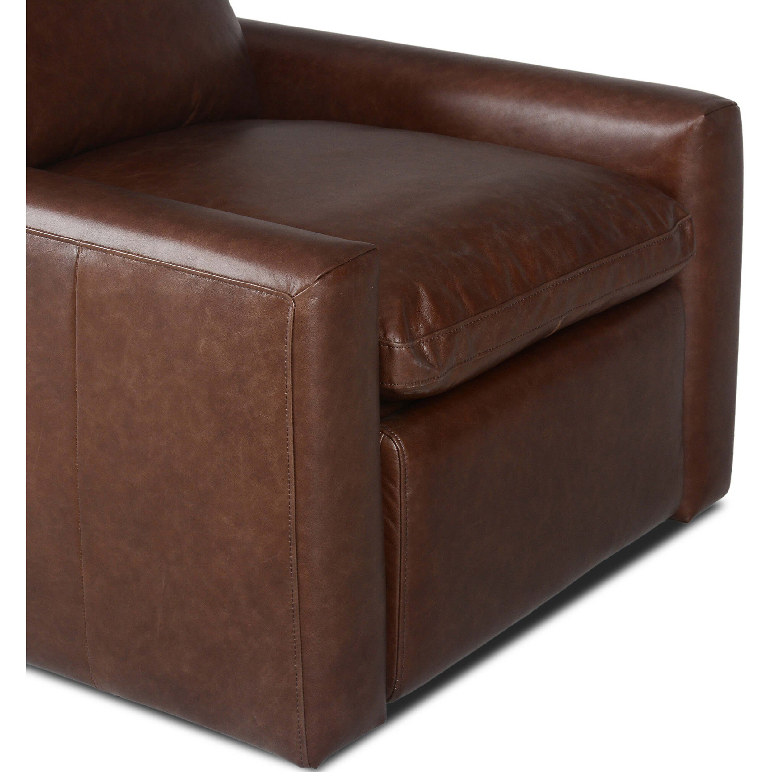 Tillery Leather Power Recliner Chair, Sonoma Coco by Four Hands - Image 5